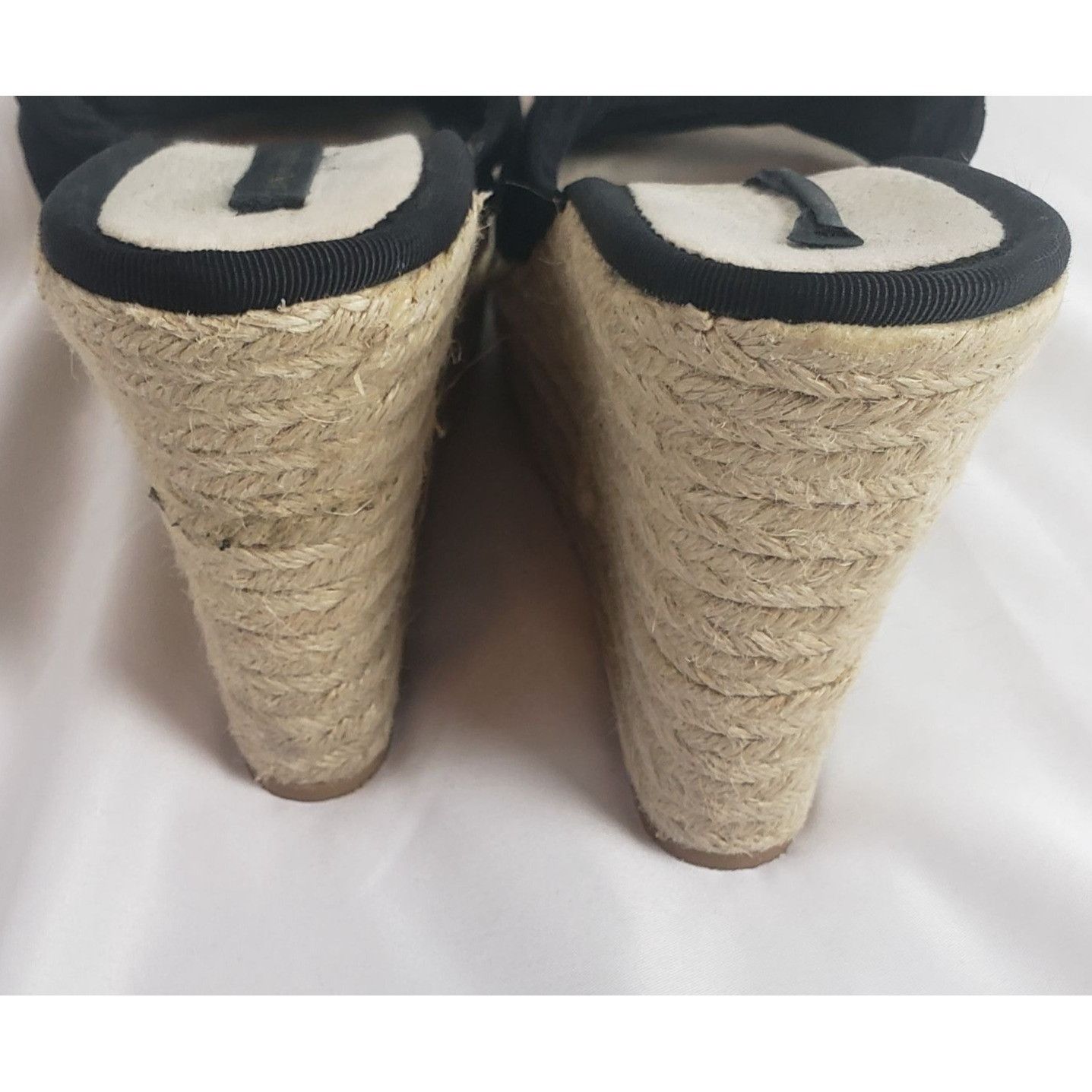 Nine West Nine West Black Suede Espadrille Wedge Sandals Womens Size 7 Size US 7.5 / IT 37.5 - 3 Thumbnail