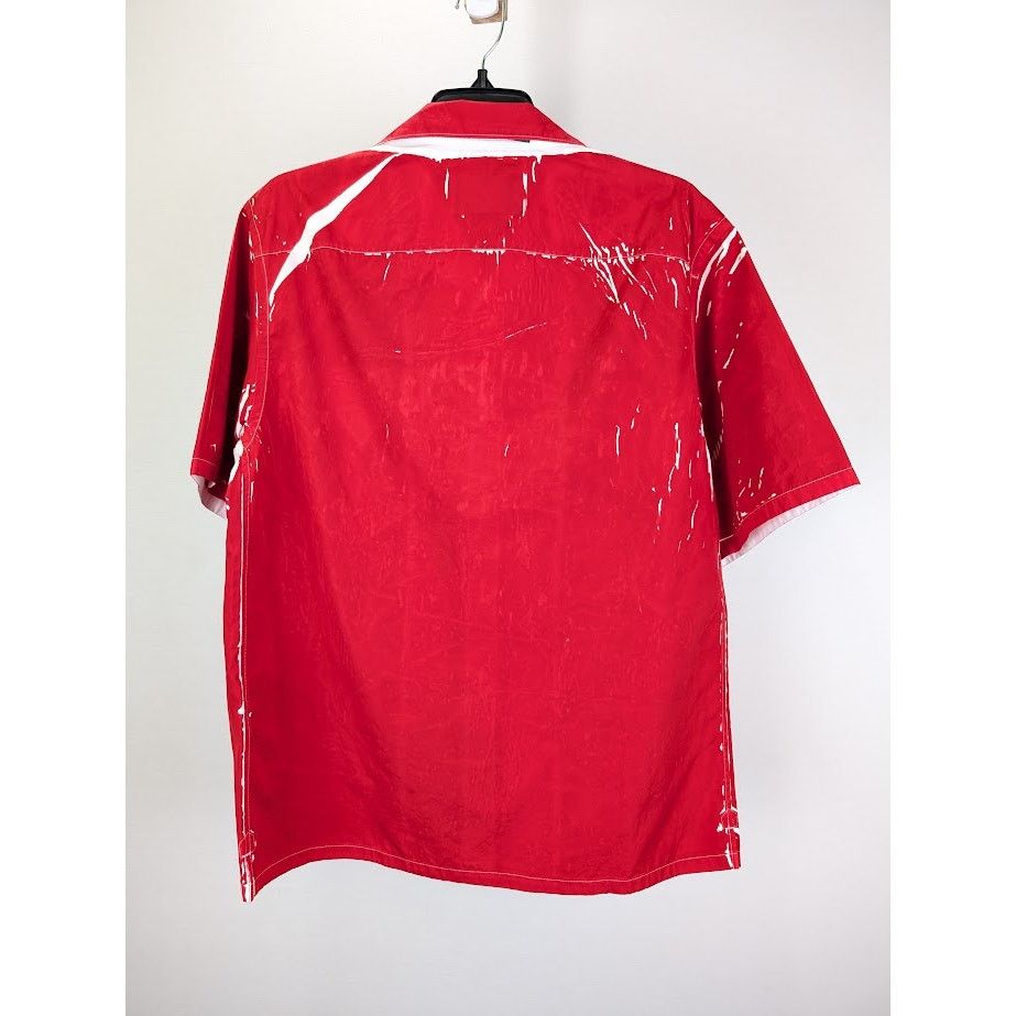 Prada o1rshd1 Popeline Shirt in Rosso Size US S / EU 44-46 / 1 - 9 Thumbnail