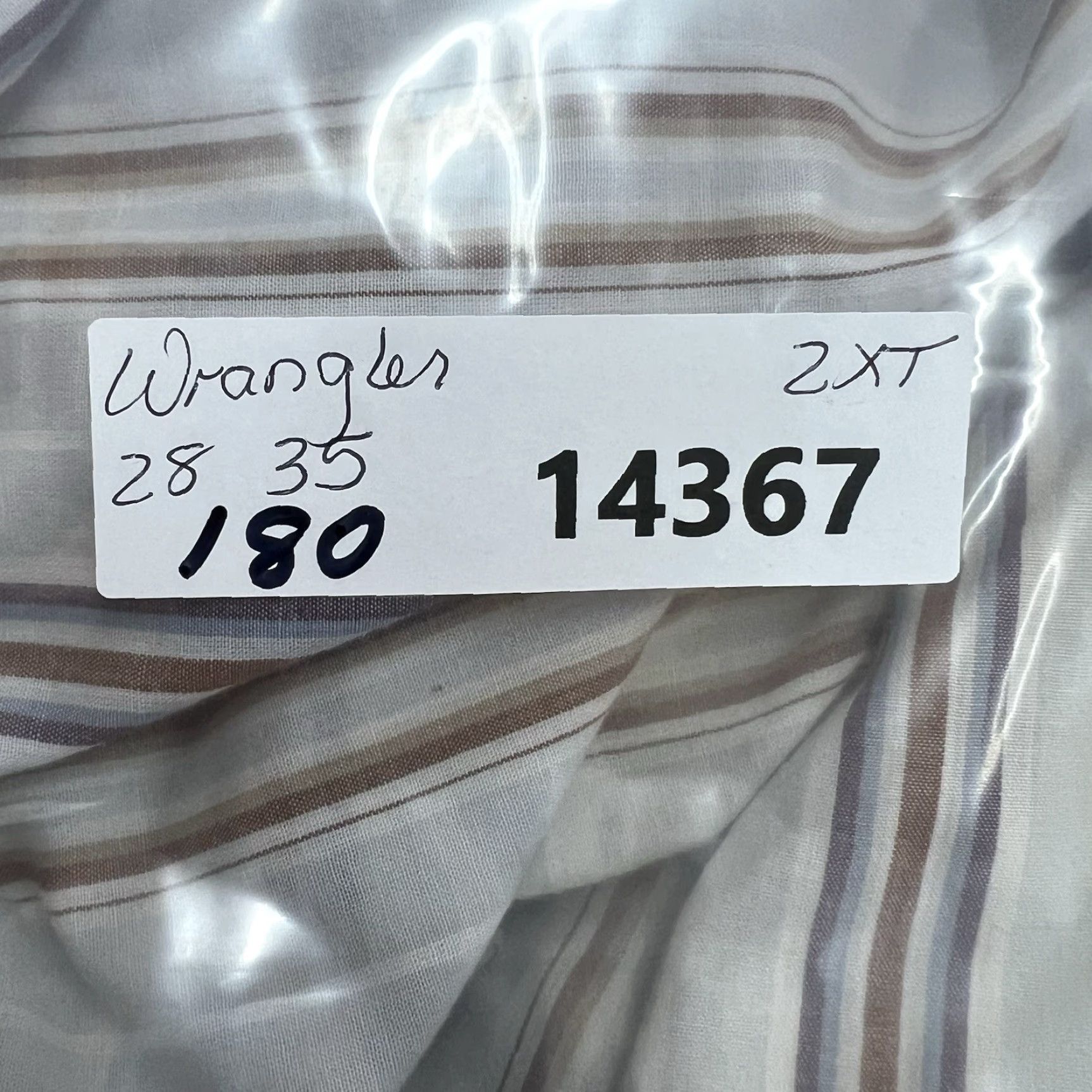 Wrangler VTG Wrangler Western Pearlsnap Striped Shirt Mens Size 2XT Size US XXL / EU 58 / 5 - 8 Thumbnail