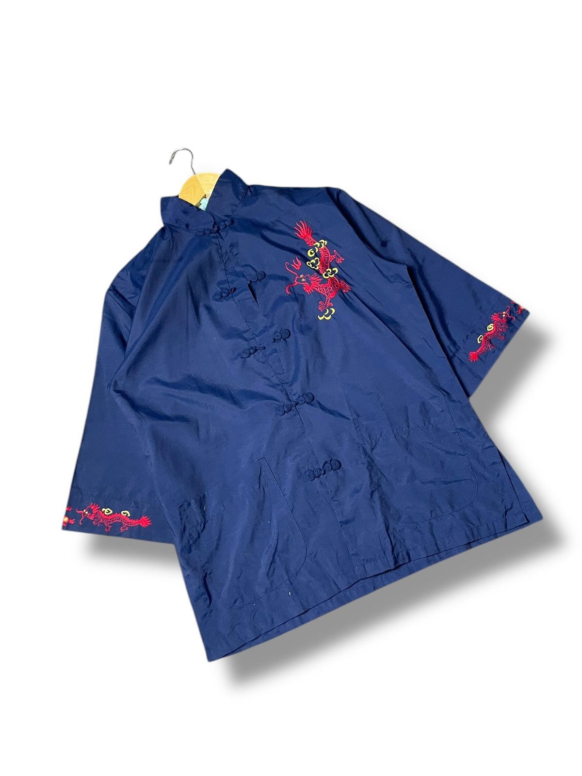 Japanese Brand × Vintage Vintage Health Brand Dragon Embroidered Tang Suit (83) Size US M / EU 48-50 / 2 - 4 Thumbnail