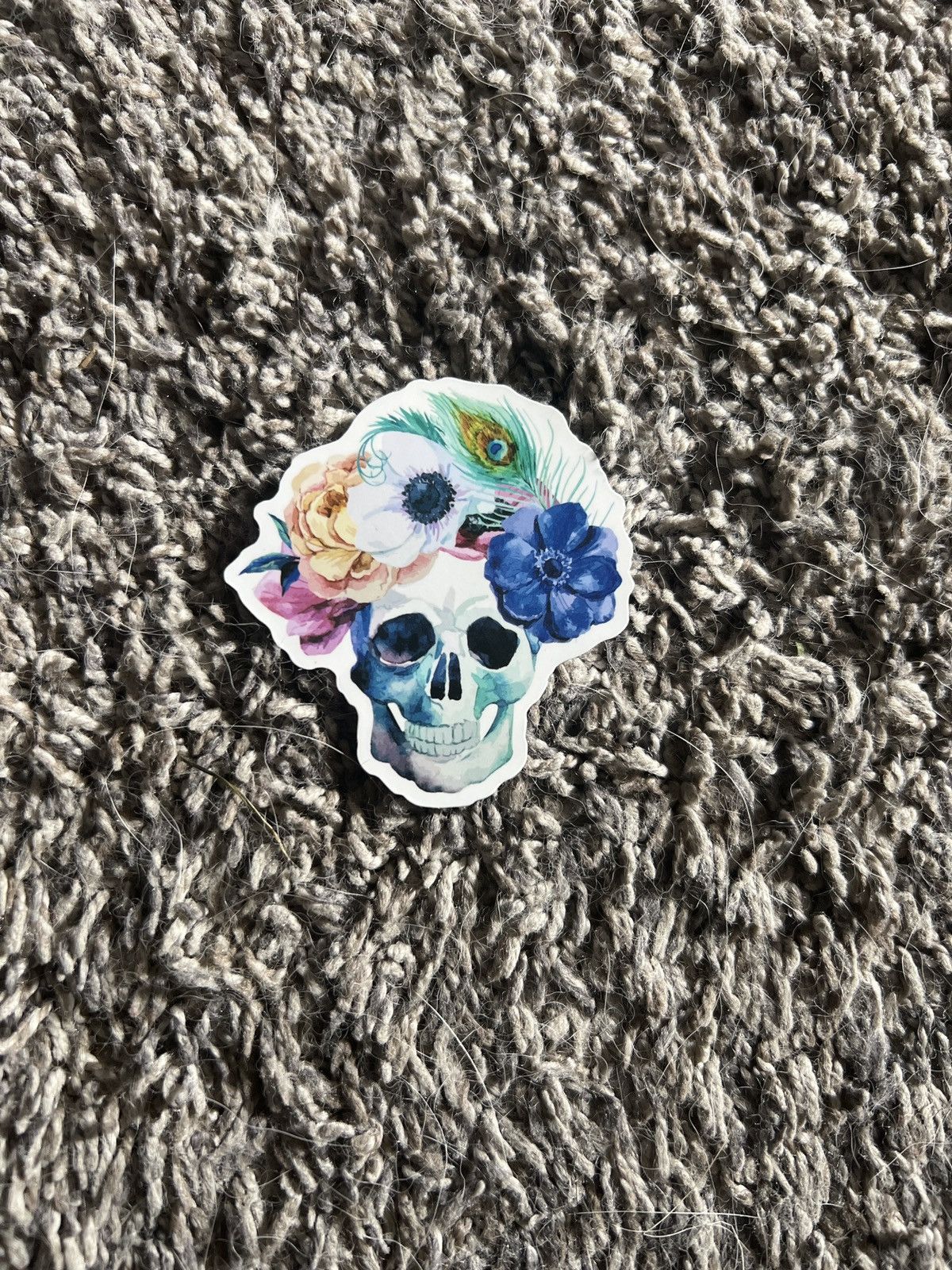Hypebeast × Vintage Floral Skull Sticker Size ONE SIZE - 1 Thumbnail