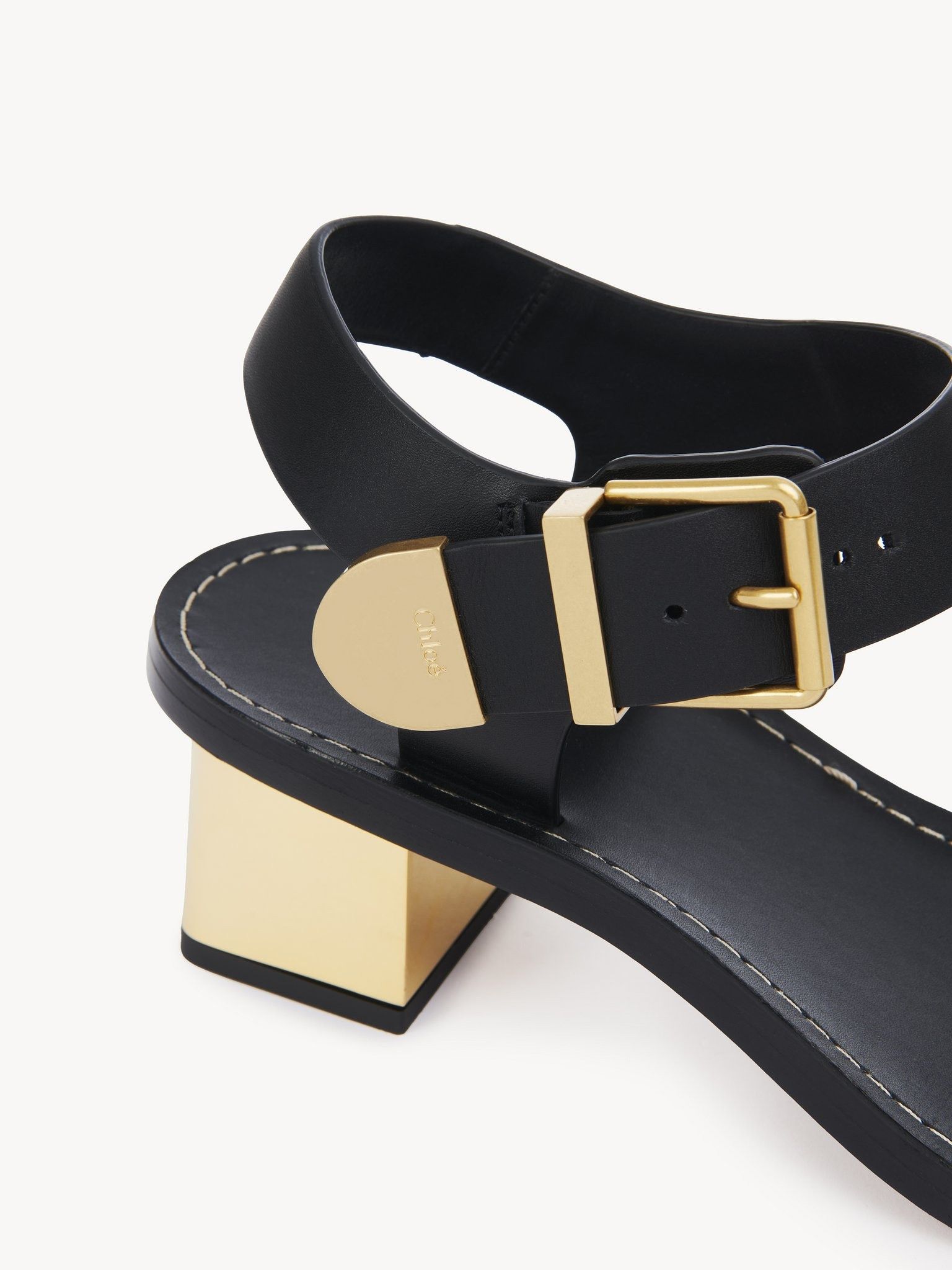 Chloe o1loc1c0325 CHC24 Rebecca Sandals in Black Size US 11 / IT 41 - 5 Thumbnail