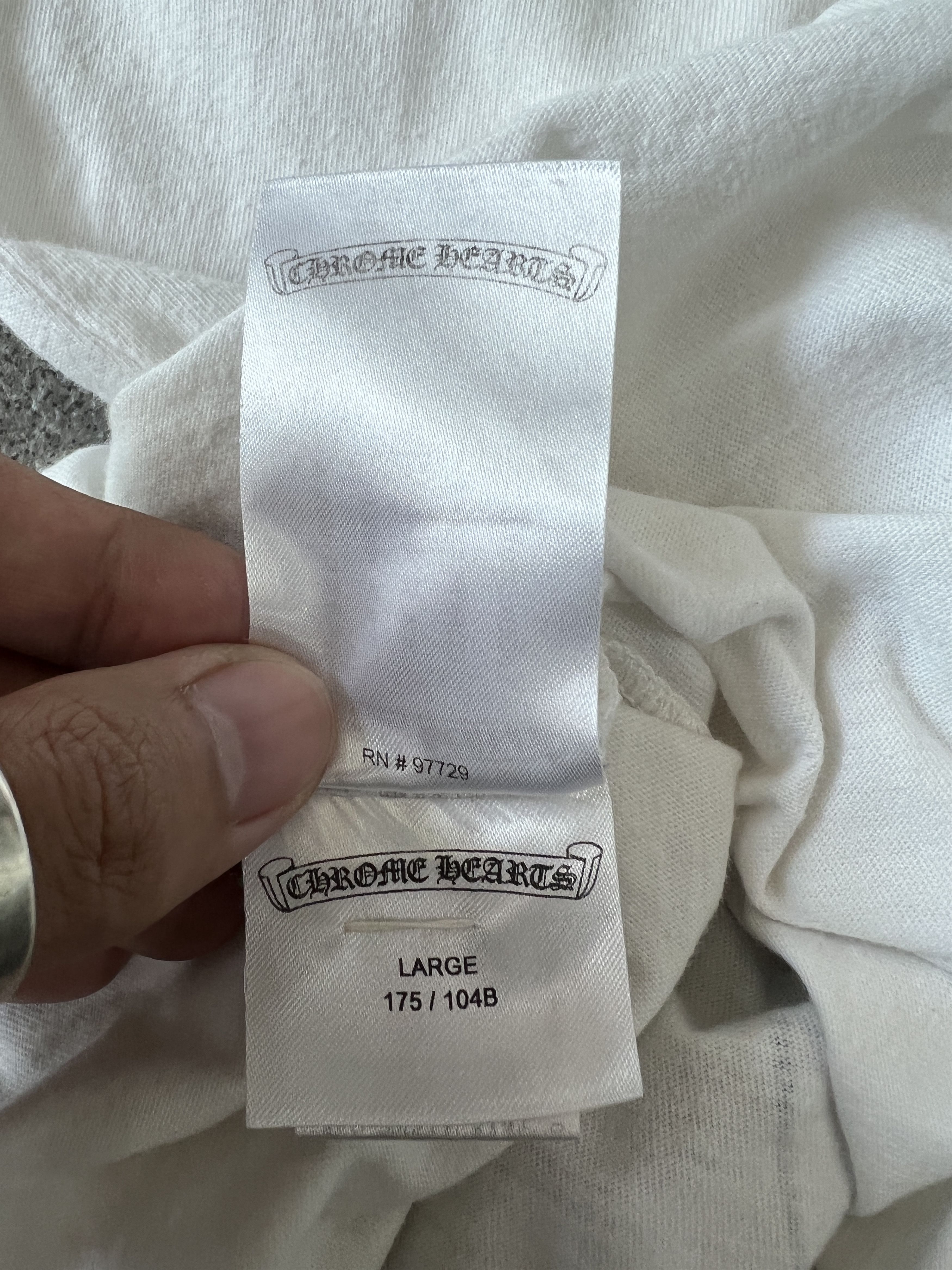 Chrome Hearts Chrome Hearts Horseshoe L/S Tee White Multi Sleeve USA Size US L / EU 52-54 / 3 - 9 Thumbnail