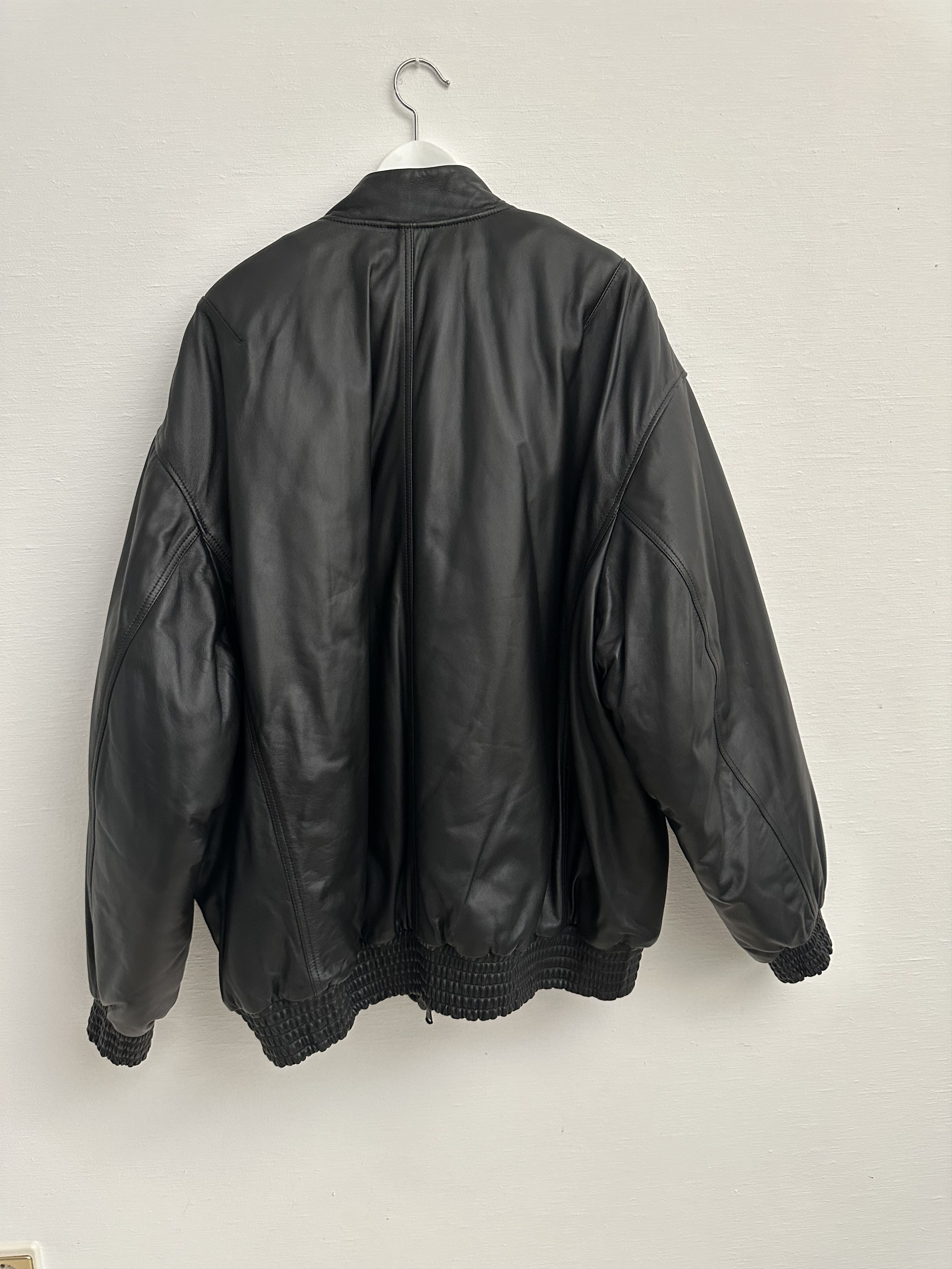 WARDROBE.NYC Leather Bomber Jacket Size XL / US 12-14 / IT 48-50 - 2 Thumbnail