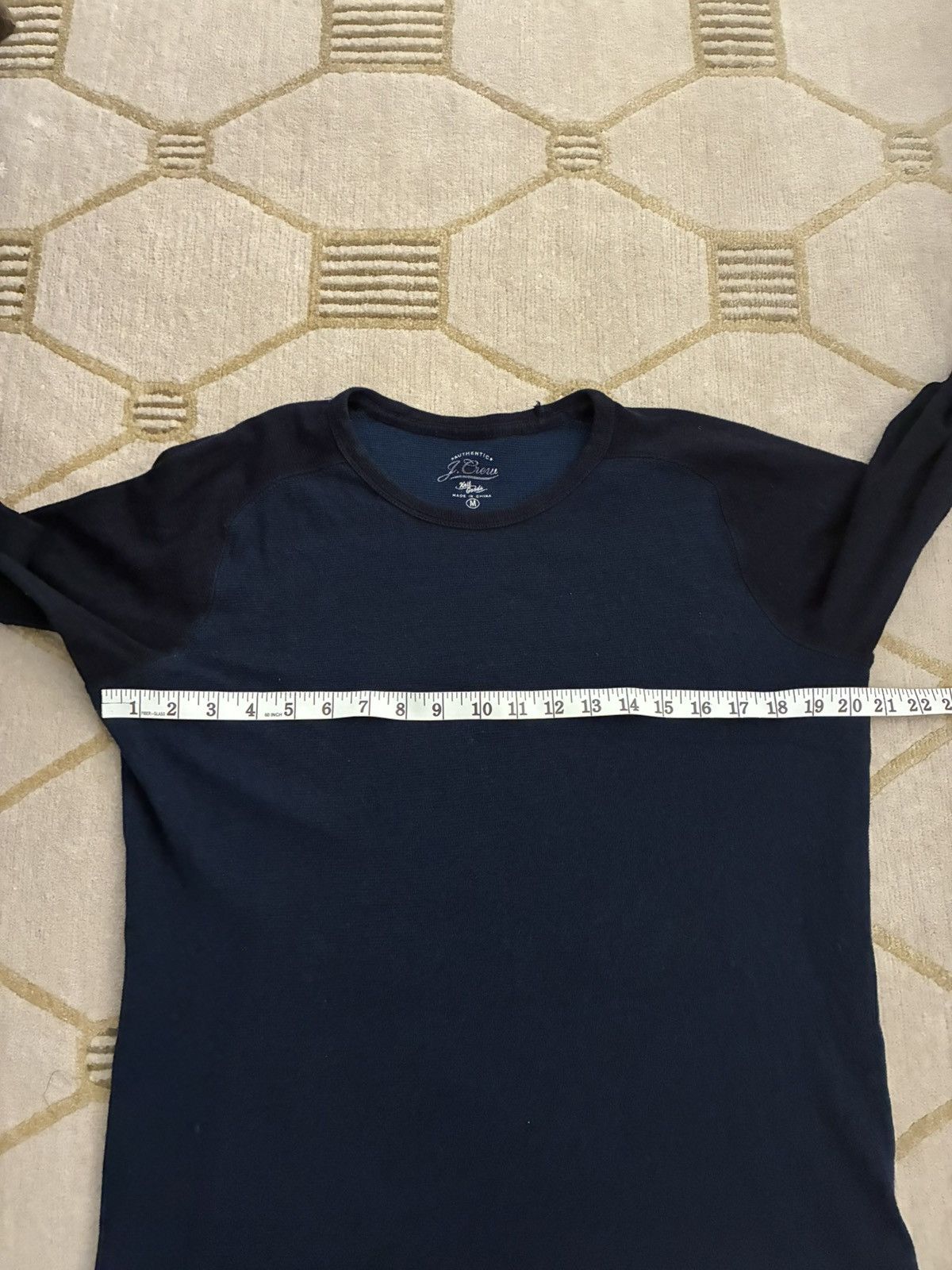 J.Crew J. Crew Long Sleeve Waffle Baseball Tee *Sample Size US M / EU 48-50 / 2 - 5 Thumbnail