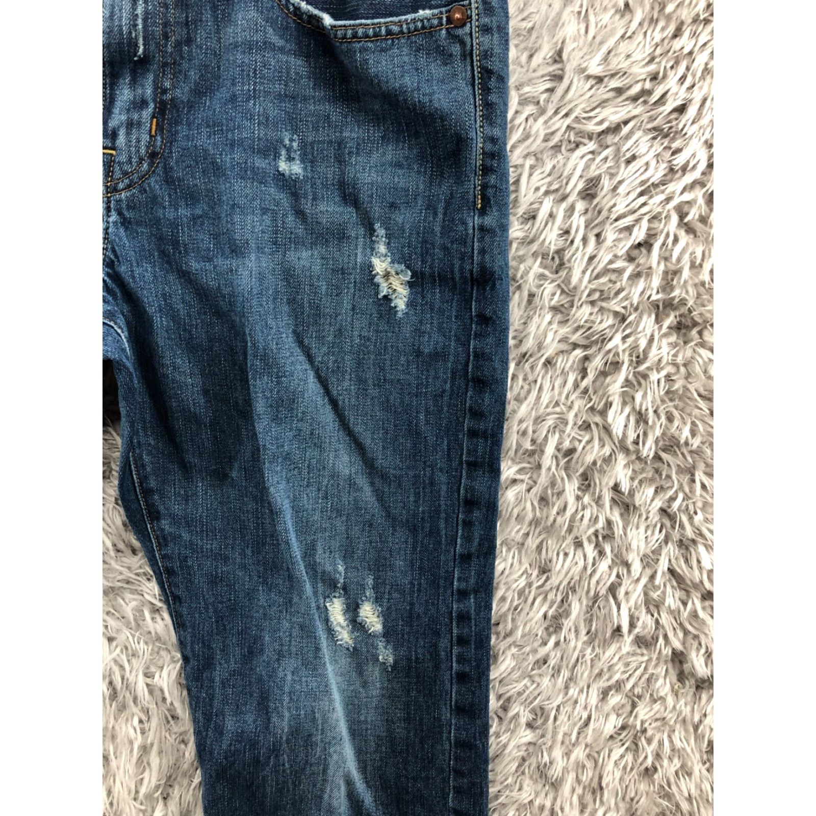 American Eagle Outfitters American Eagle Relaxed Straight Jeans Mens 31x32 Mid Rise Blue Denim Jeans Size US 31 - 5 Thumbnail