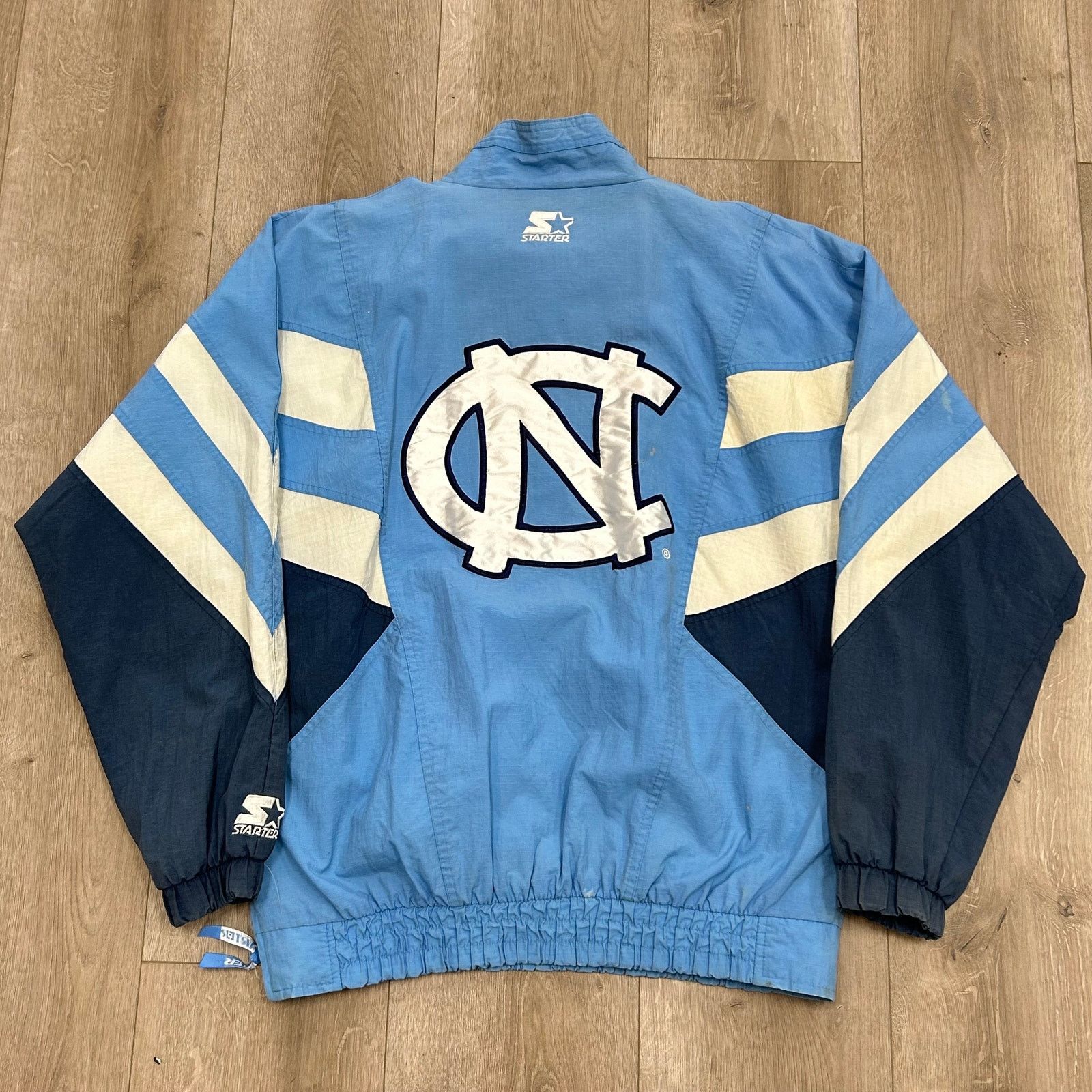 Starter Vintage 90s Starter North Carolina Tar Heels Pullover Jacket Size US L / EU 52-54 / 3 - 6 Thumbnail
