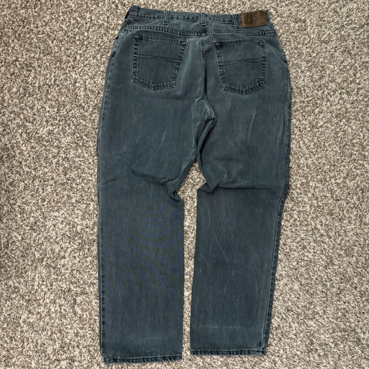 Faded Glory Vintage 1990s Green Denim Faded Glory Jeans Size US 35 - 3 Thumbnail