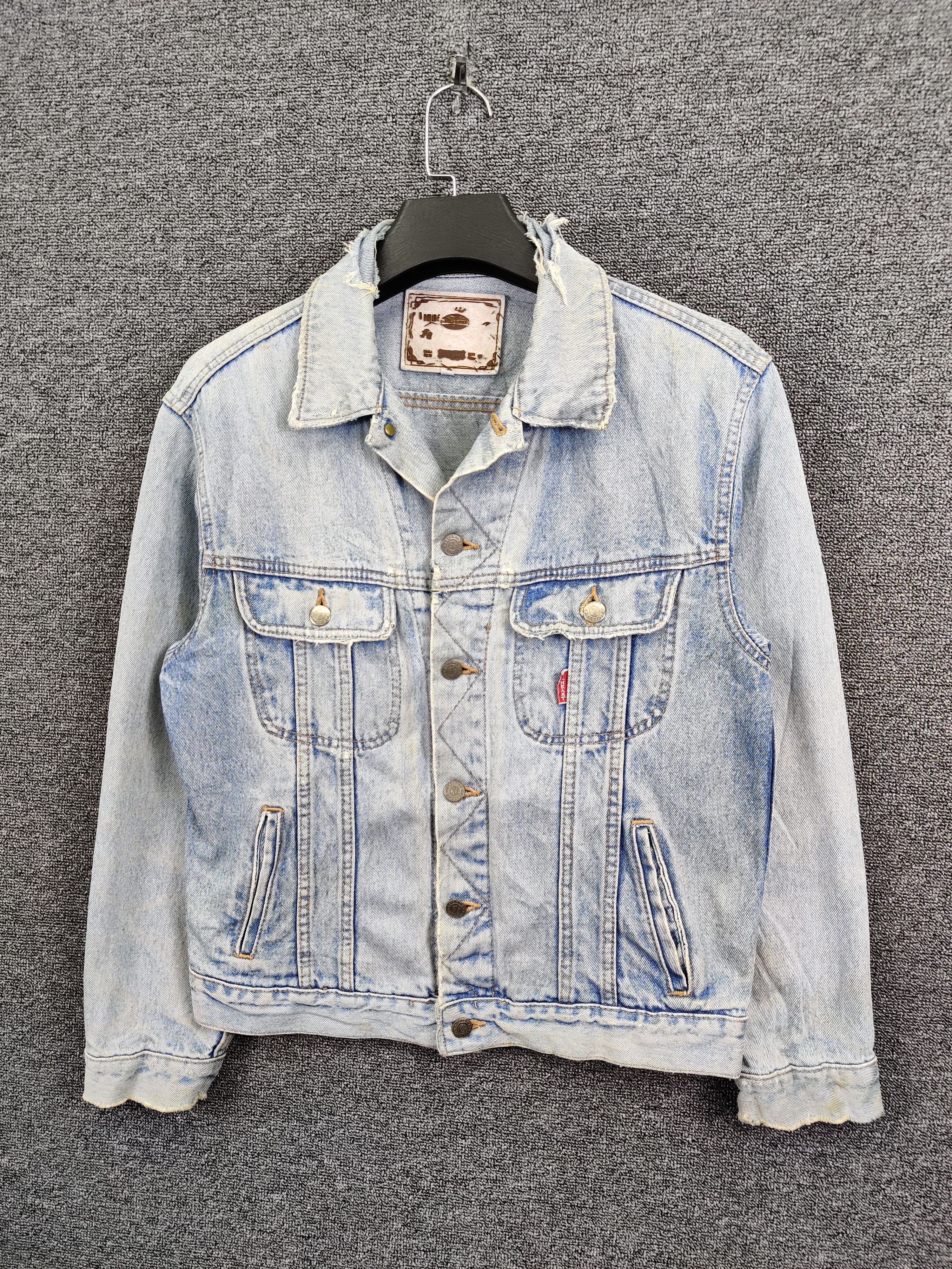 Japanese Brand Vintage G.L Heart Distressed Trucker Denim Jacket Size US M / EU 48-50 / 2 - 2 Thumbnail
