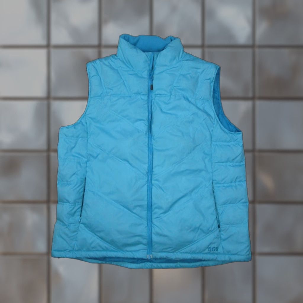 Vintage Cabelas Vest Women XL Blue Goose Down 650 Full Zip Puffer Travel Gorpcore Size XL / US 12-14 / IT 48-50 - 1 Thumbnail