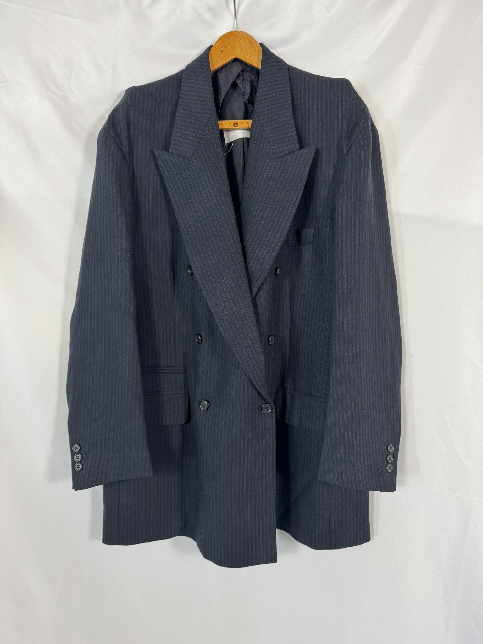 Maison Margiela Vintage Martin Margiela Double Breasted Pinstripe Blazer 42 Size M / US 6-8 / IT 42-44 - 4 Thumbnail