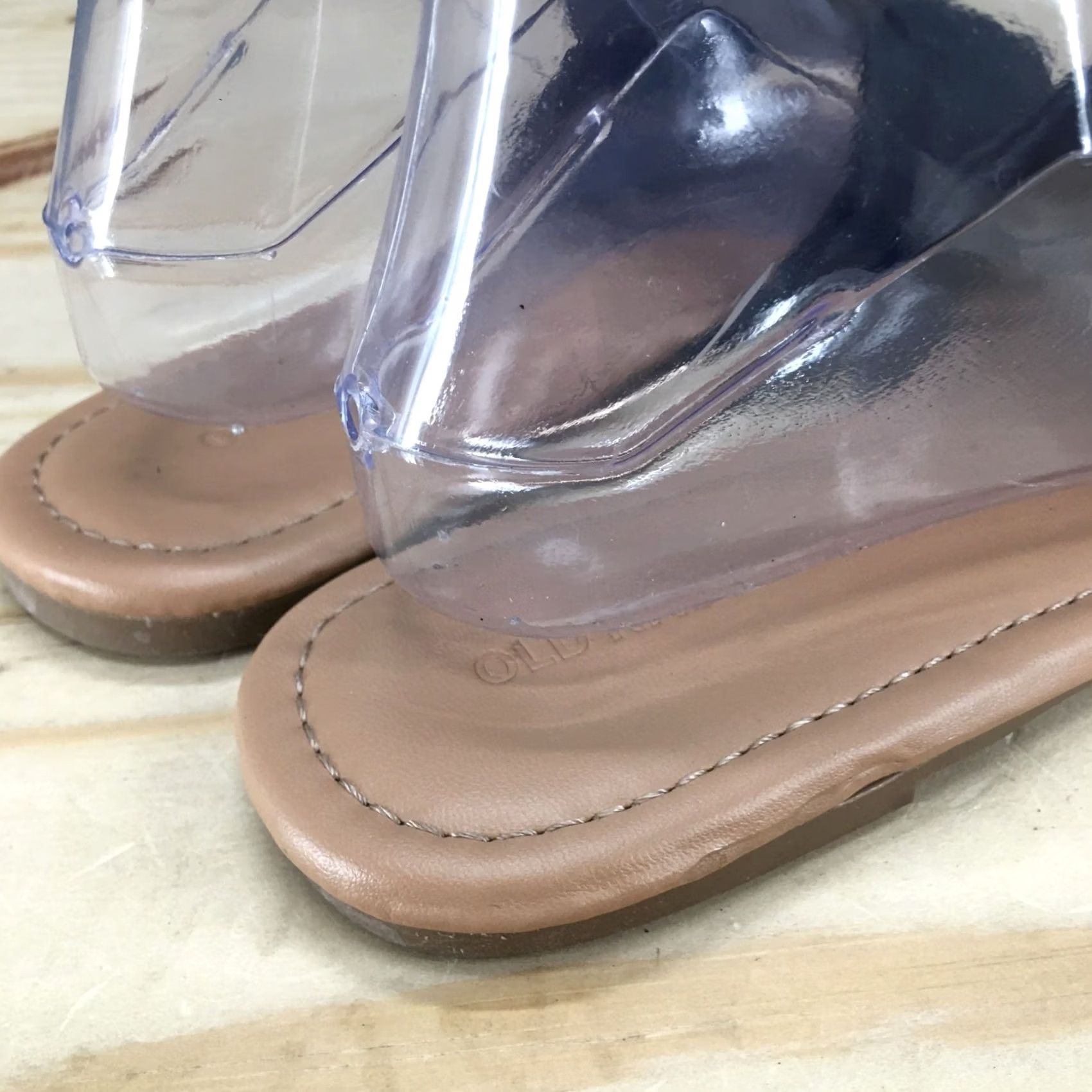 Old Navy Old Navy Sandals Womens 8.5 Knotted Strap Slide Slip On Flats Black Faux Leather Size US 9 / IT 39 - 5 Thumbnail