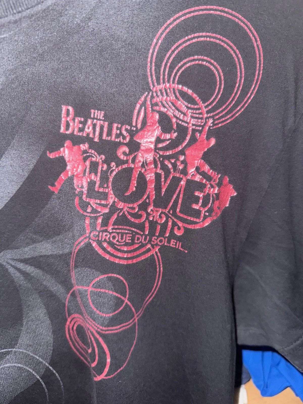 Designer The Beatles Cirque Du Soleil Love T-Shirt Black & Gray Sz M Size US M / EU 48-50 / 2 - 3 Thumbnail