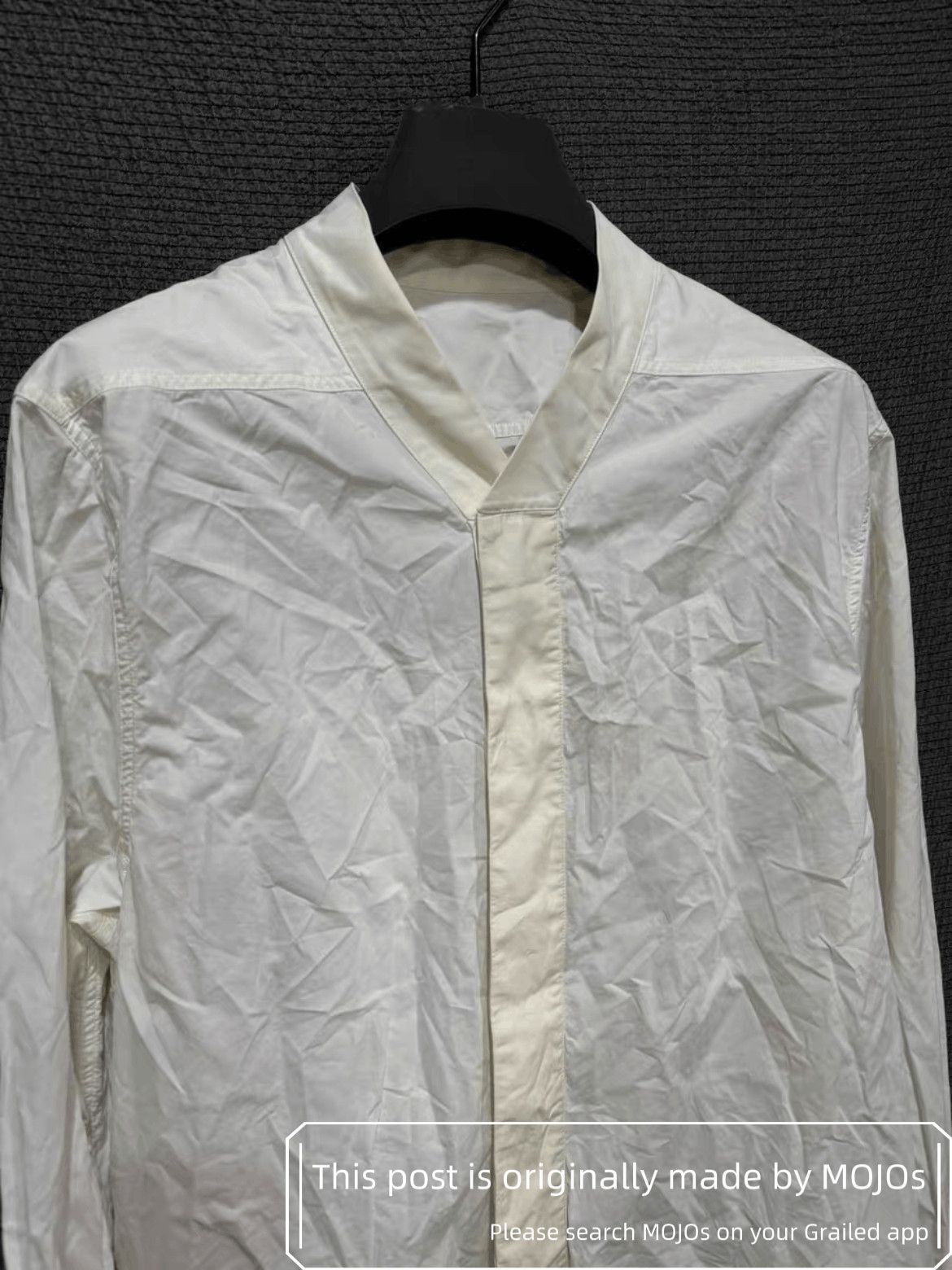 Rick Owens Rick Owens 15AW Mainline Neckless Shirt Size US L / EU 52-54 / 3 - 3 Thumbnail