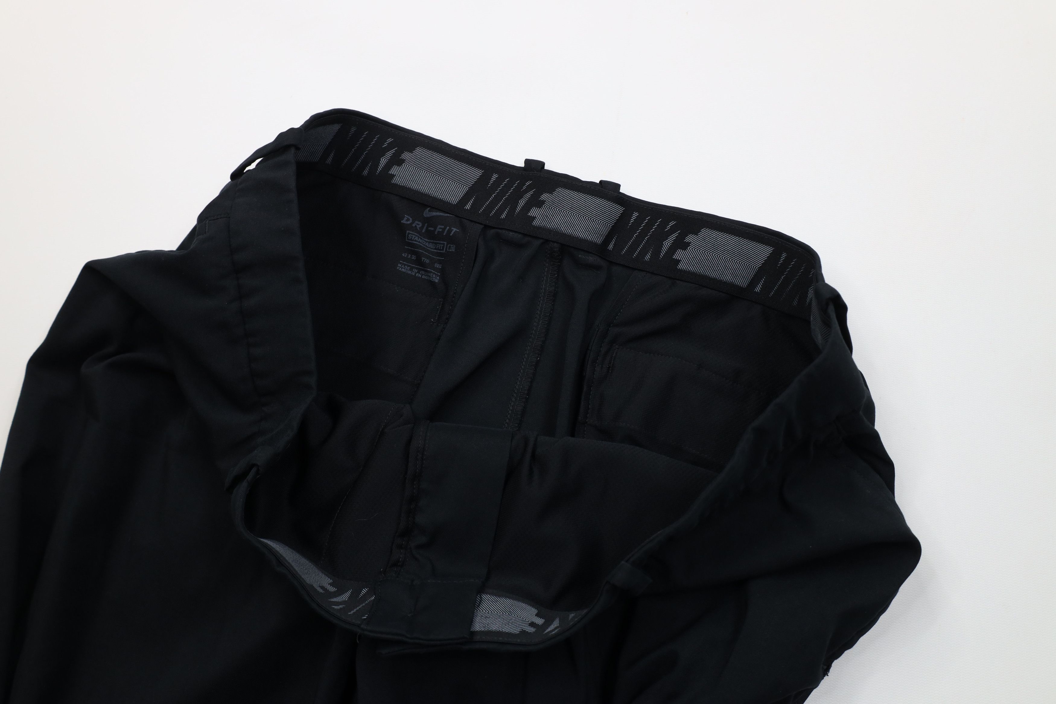 Nike Y2K Nike Golf Tech Knit Wide Leg Chino Pants Trousers Black Size US 42 / EU 58 - 8 Thumbnail