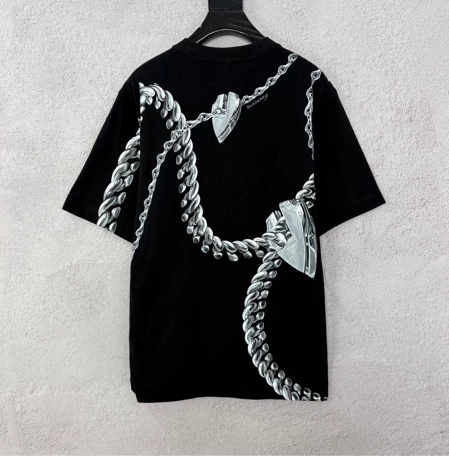 Burberry Burberry Chain Print Short Sleeve Tee S Size US S / EU 44-46 / 1 - 2 Thumbnail