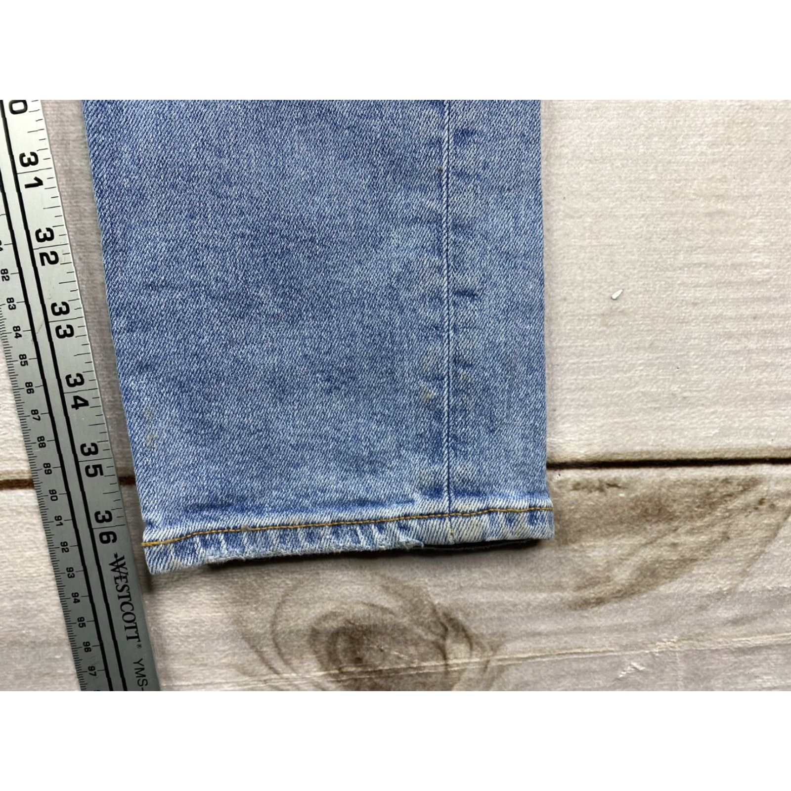 Asos ASOS Design Mens Jeans Size 32X38 Skinny Leg Stretch Denim Distressed Light Wash Size US 32 / EU 48 - 7 Thumbnail