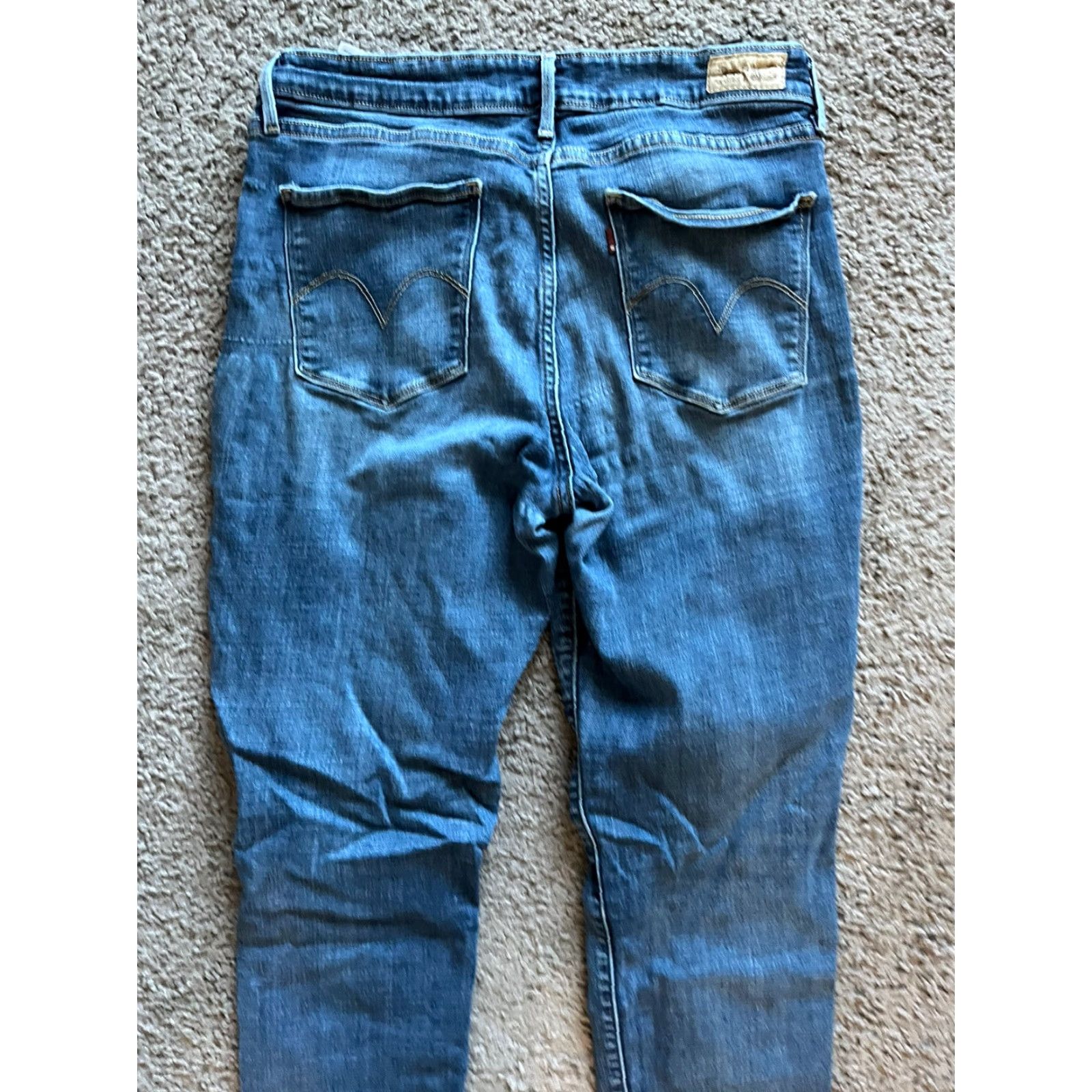 Levi's Levi's Jeans Skinny Denim 14S 32x30 Medium Wash Women Slim Mid Rise Blue 14 Women's Regular Inseam 30 Comfort Stretch Jeans Size 36" / US 14 / IT 50 - 4 Thumbnail