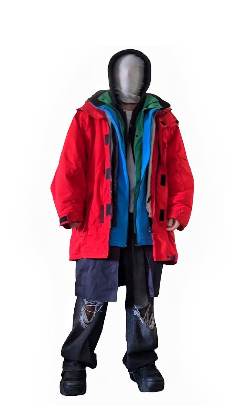 Balenciaga GRAIL 2018 Runway 7 Layer Parka Size US XXL / EU 58 / 5 - 3 Thumbnail