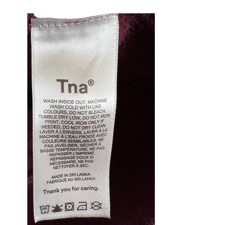 TNA TNA Sweat fleece XS Maroon Crewneck Sweatshirt Boyfriend Size XS / US 0-2 / IT 36-38 - 4 Thumbnail