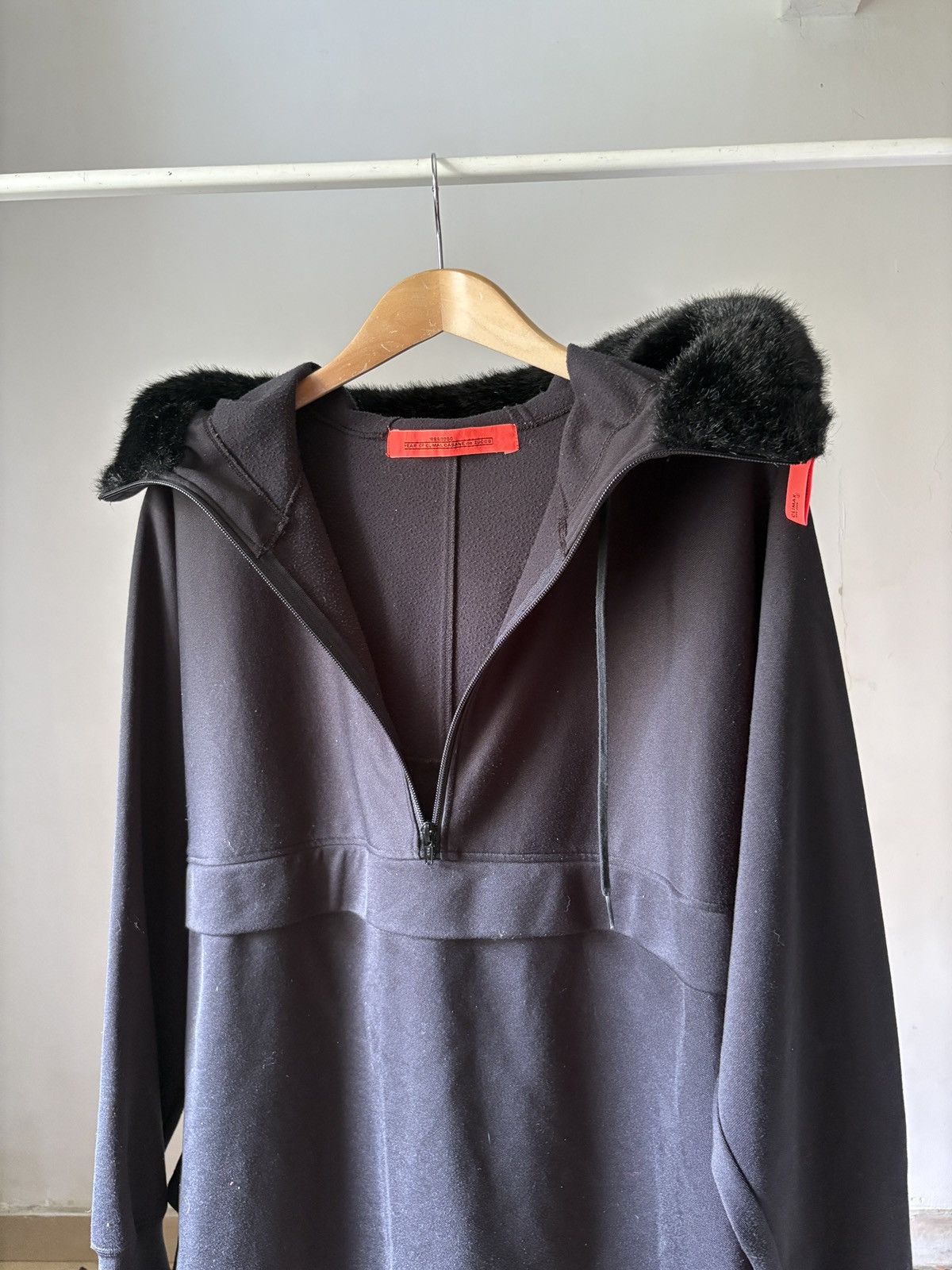 CABANE de ZUCCa 1999 Archive CABANE de ZUCCA Fur Hoodie Size US L / EU 52-54 / 3 - 14 Thumbnail