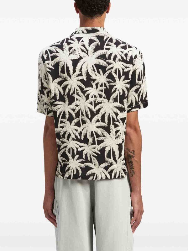 Palm Angels o1y0325 Patterned Shirt in Black/White Size US S / EU 44-46 / 1 - 5 Thumbnail
