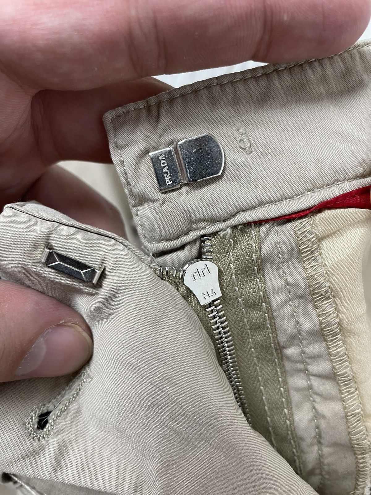 Prada Prada casual Trousers Beige Size 27" / US 4 / IT 40 - 9 Thumbnail