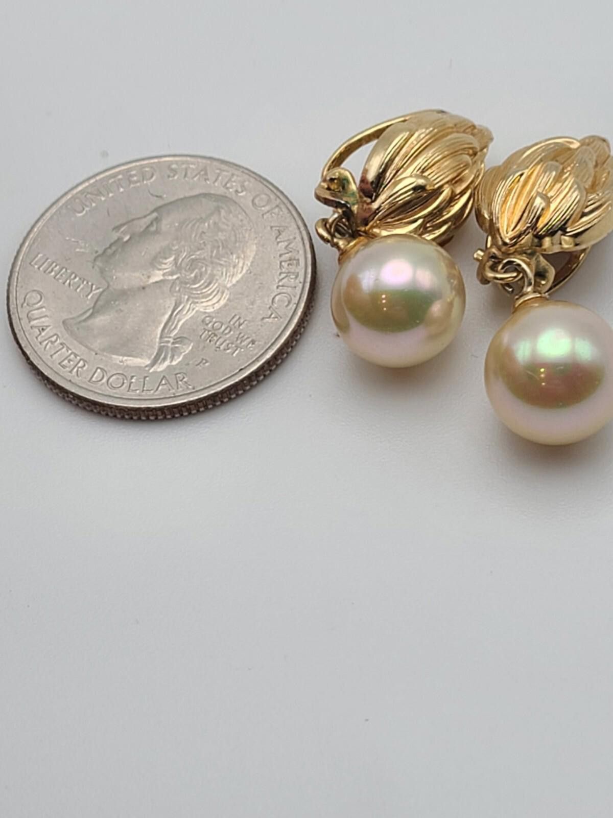 Dior Grossé for Dior 1965 Pearl and Flame Clip Earrings Size ONE SIZE - 6 Thumbnail