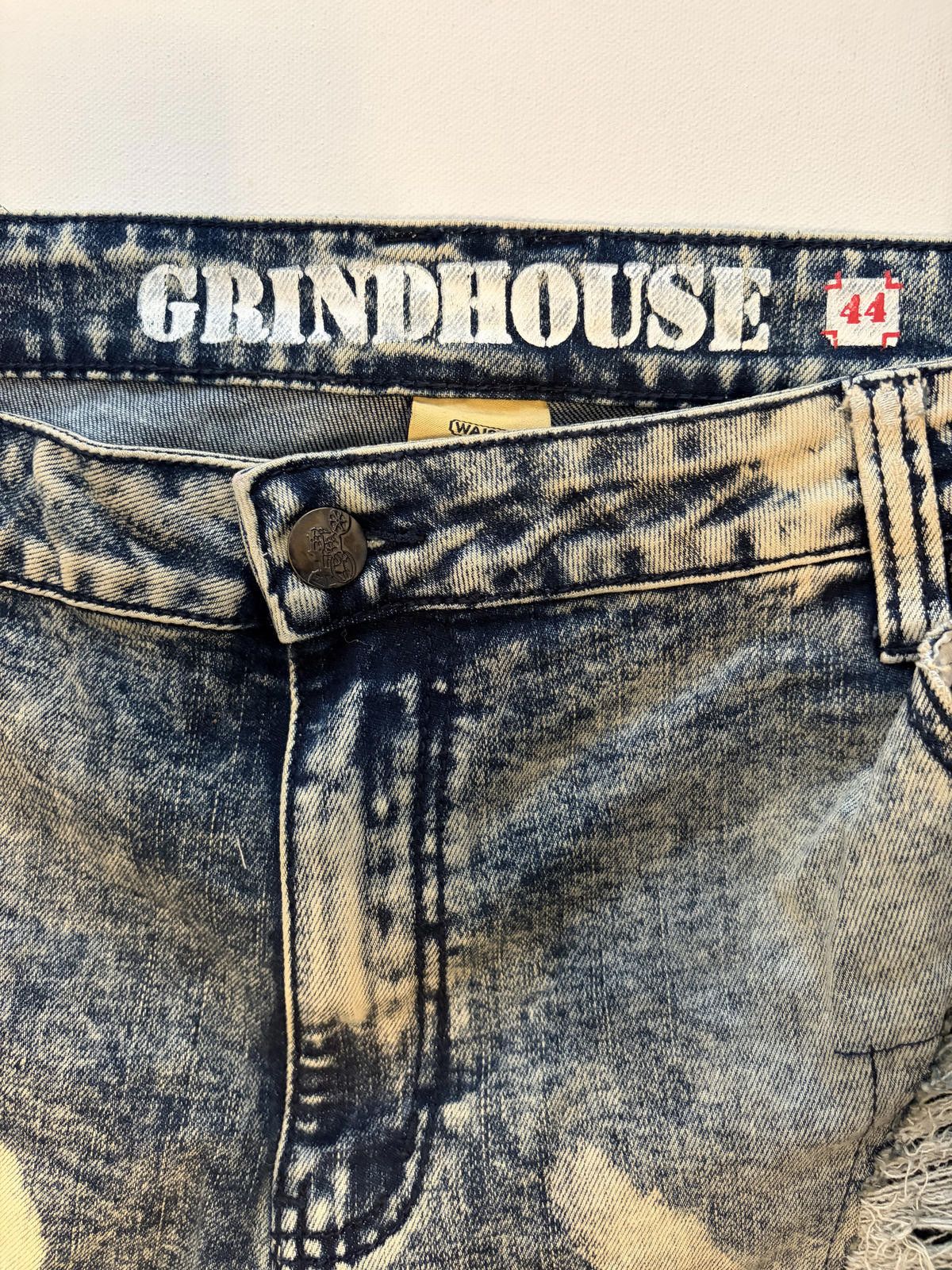 Other Grindhouse Men's Distress Acid Wash Biker Jeans (Size 44x32) Size US 44 / EU 60 - 2 Thumbnail