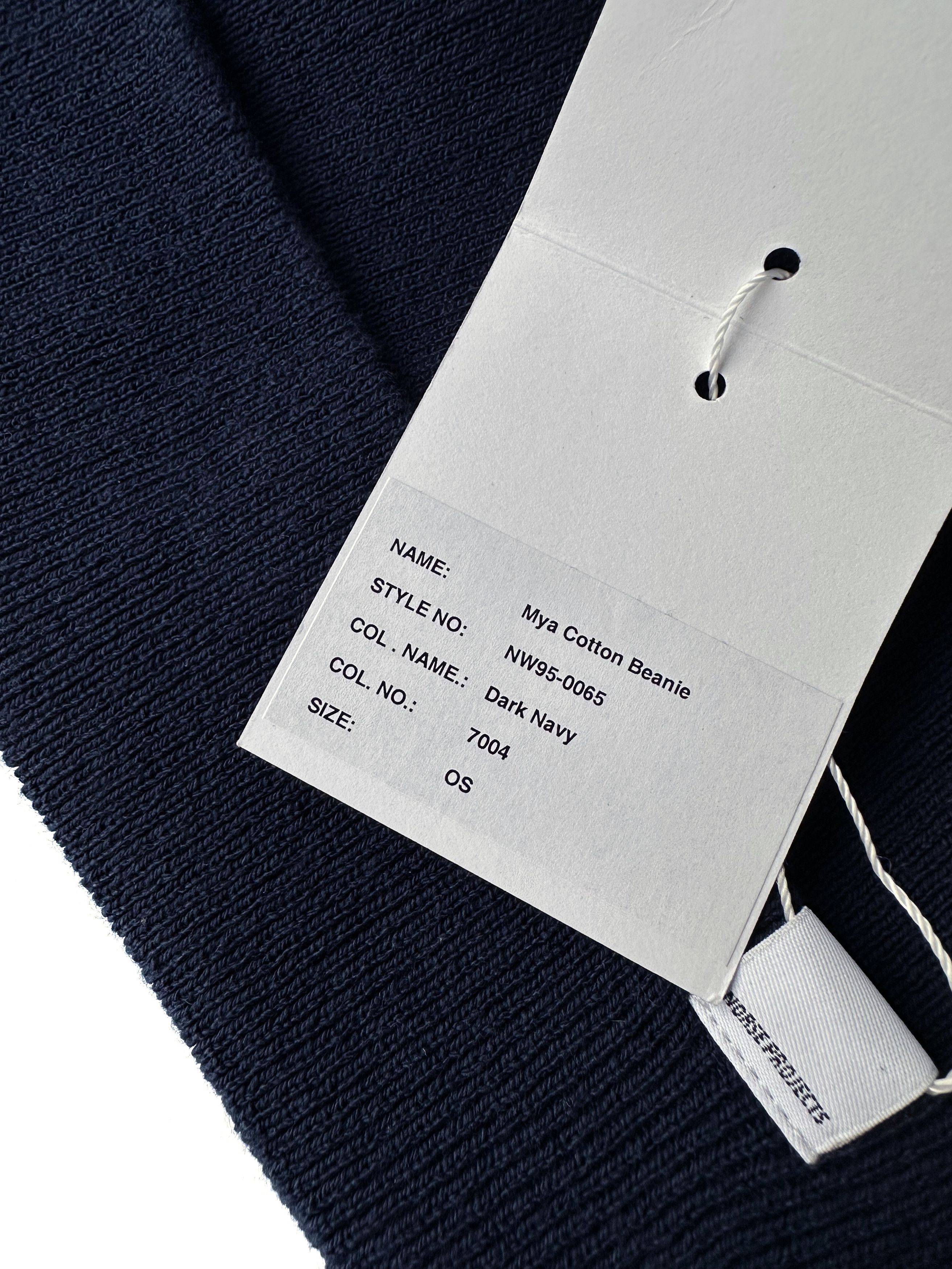 Norse Projects Norse Projects Navy MYA Cotton Beanie hat Size ONE SIZE - 4 Thumbnail