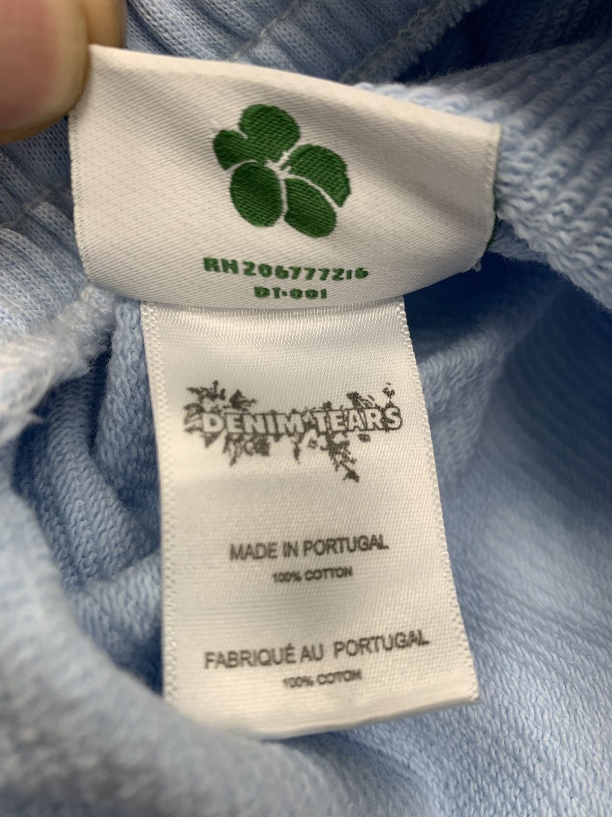 DENIM TEARS Denim Tears The Cotton Wreath Sweatshorts "Powder Blue" Size US 26 / EU 42 - 3 Thumbnail