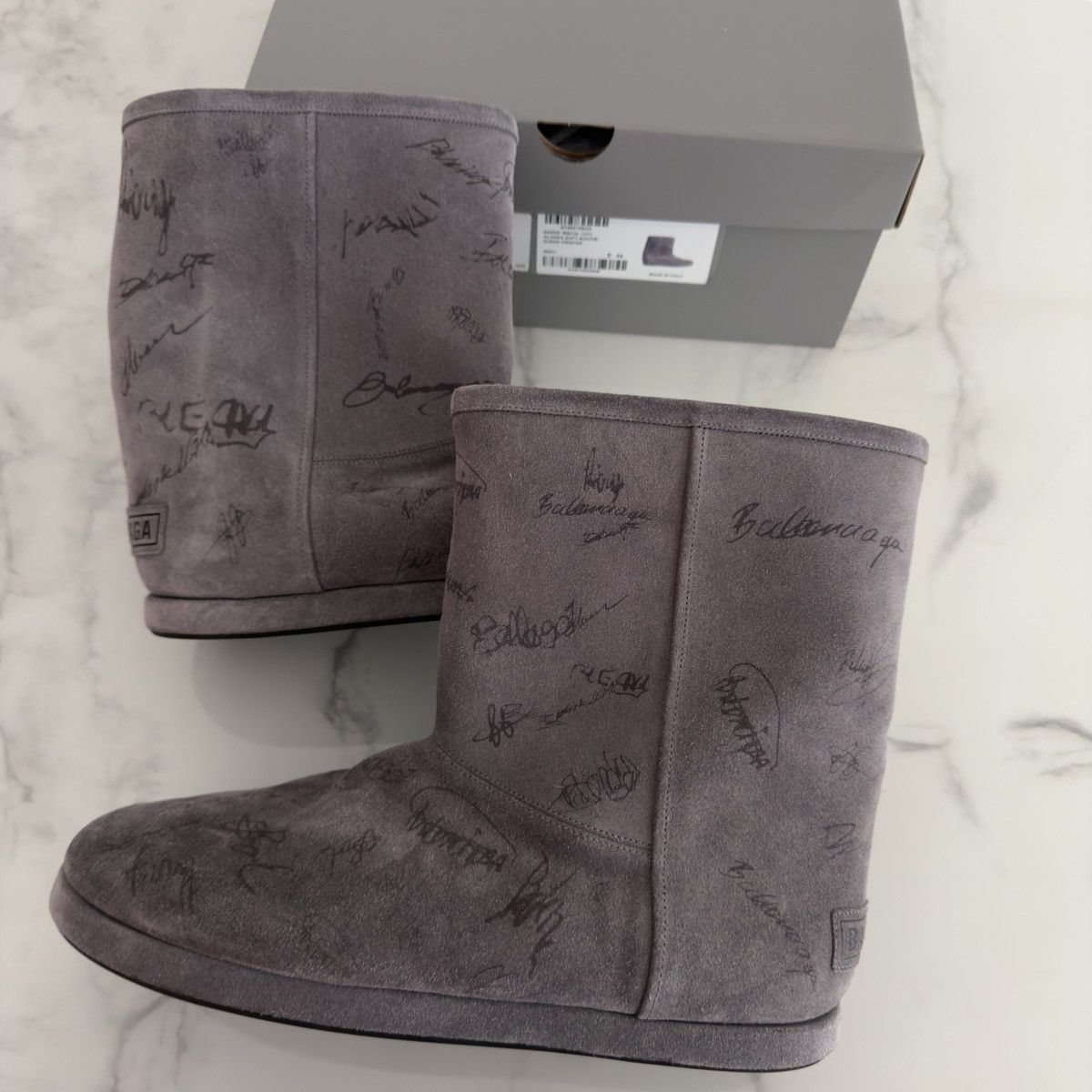 Balenciaga Balenciaga Alaska Soft Bootie Suede Print 🚫READ DESCRIPTION🚫 Size US 11 / EU 44 - 2 Thumbnail