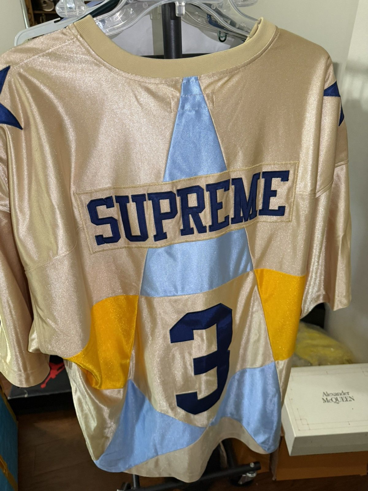 Supreme Supreme Football Gold Jersey XL NEW Size US XL / EU 56 / 4 - 2 Thumbnail