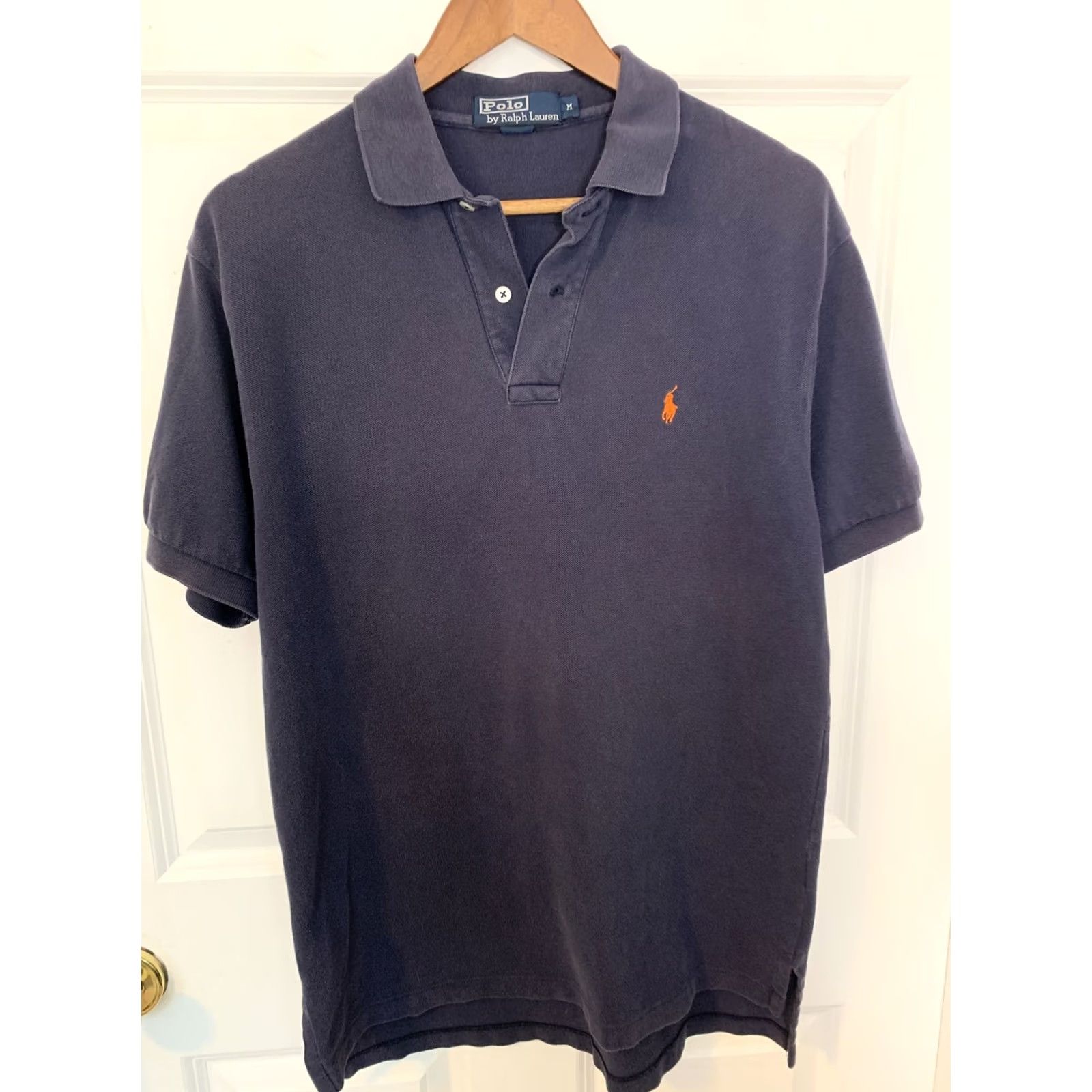 Polo Ralph Lauren Polo Ralph Lauren Polo Men’s M Blue Short Sleeve Polo Shirt Orange Pony Logo #2449 Men Polo Regular Size M Blue-Orange Pony Logo Polo Shirt Size US M / EU 48-50 / 2 - 2 Thumbnail