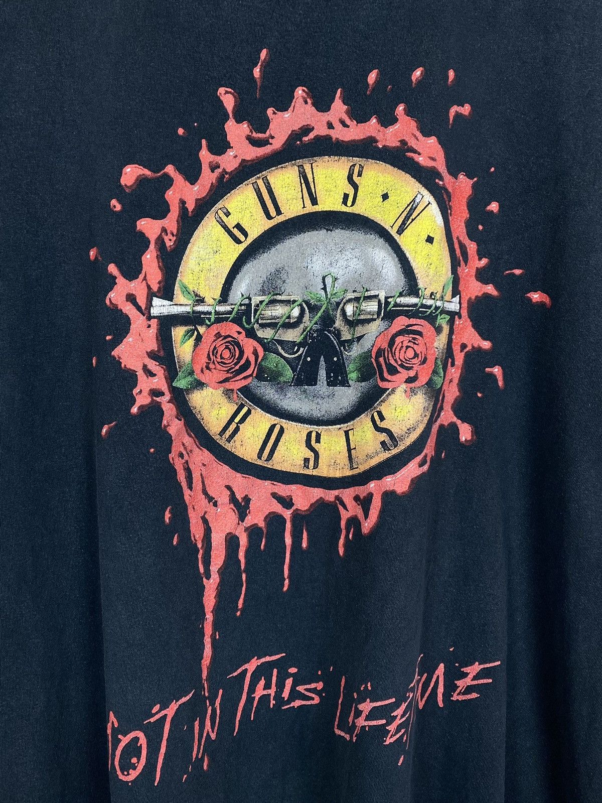 Band Tees Guns N Roses Euro 2017 Tour Short Sleeve T-Shirt Black Top Size US XXL / EU 58 / 5 - 3 Thumbnail