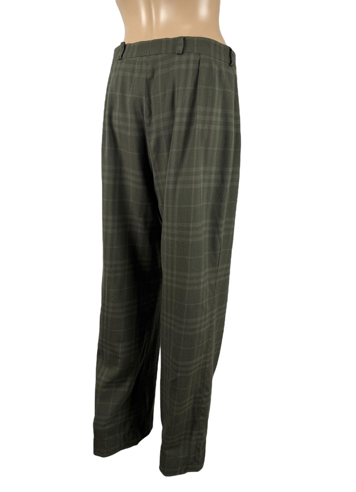 Burberry Burberry Vintage Wool Checkered Pants Wide Leg size UK10 Size 28" / US 6 / IT 42 - 6 Thumbnail
