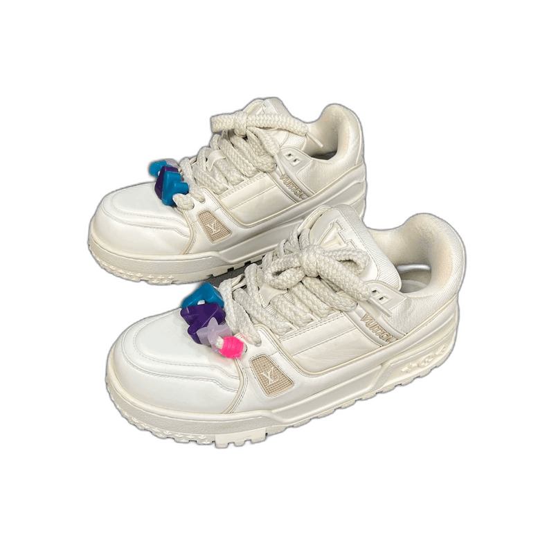 Louis Vuitton Louis Vuitton White Trainer Sneakers-2506 Size US 8.5 / EU 41-42 - 1 Thumbnail