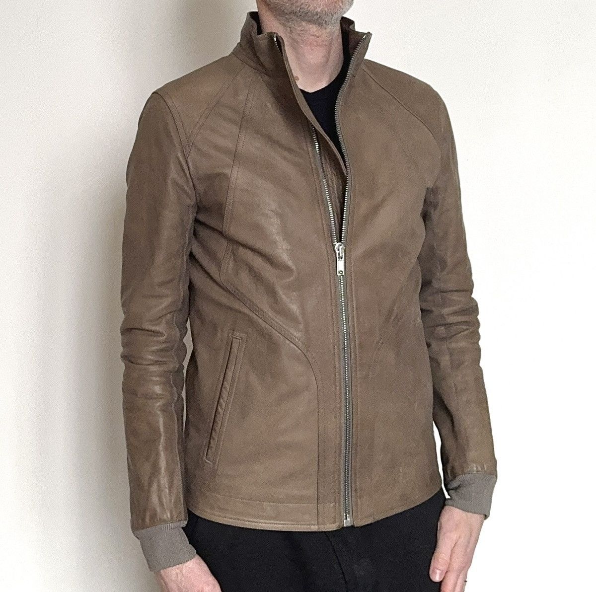 Rick Owens Rick Owen’s dark dust bike leather jacket Size US M / EU 48-50 / 2 - 4 Thumbnail