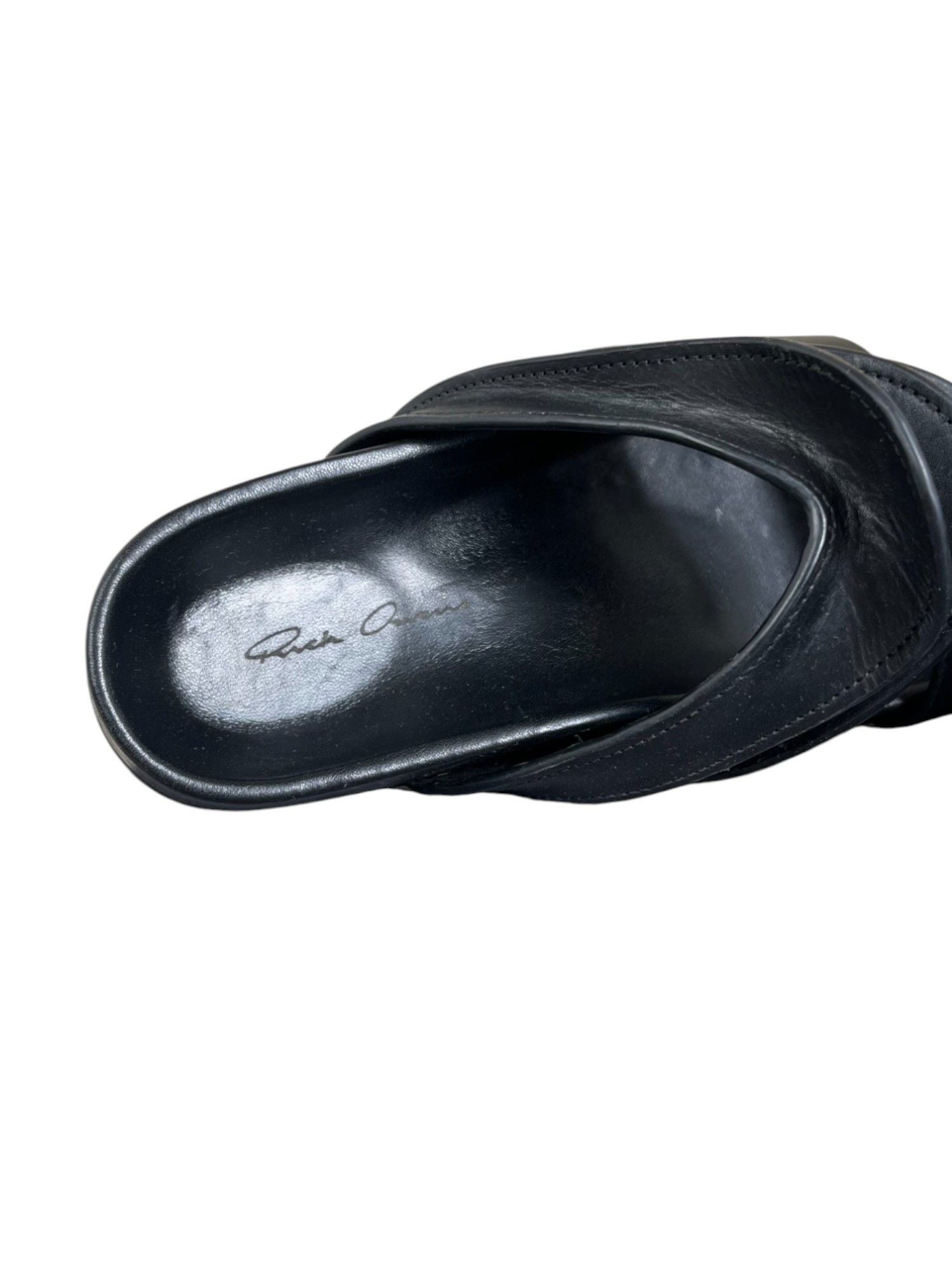 Rick Owens S/S 2020 Brancusi Granola Black Sandals Size US 6 / IT 36 - 6 Thumbnail