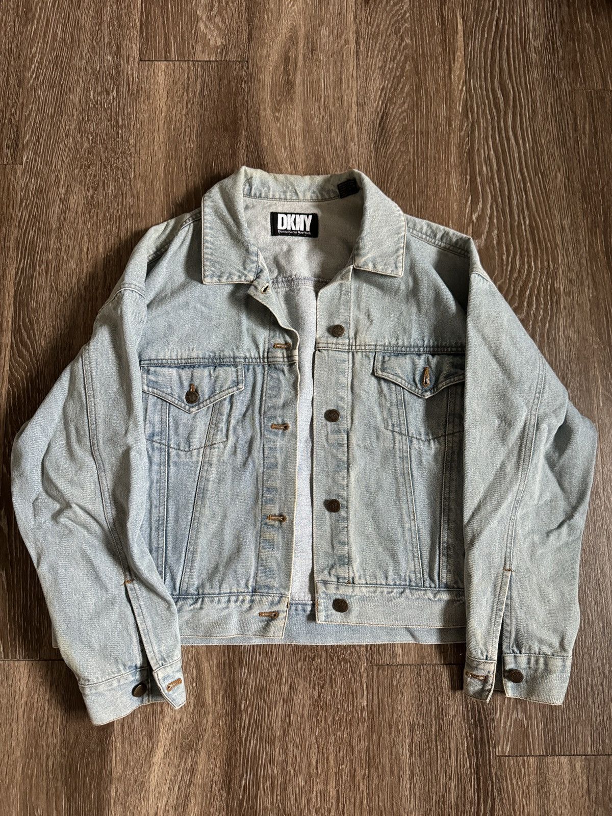 DKNY DKNY light blue wash denim jacket Size US M / EU 48-50 / 2 - 1 Thumbnail