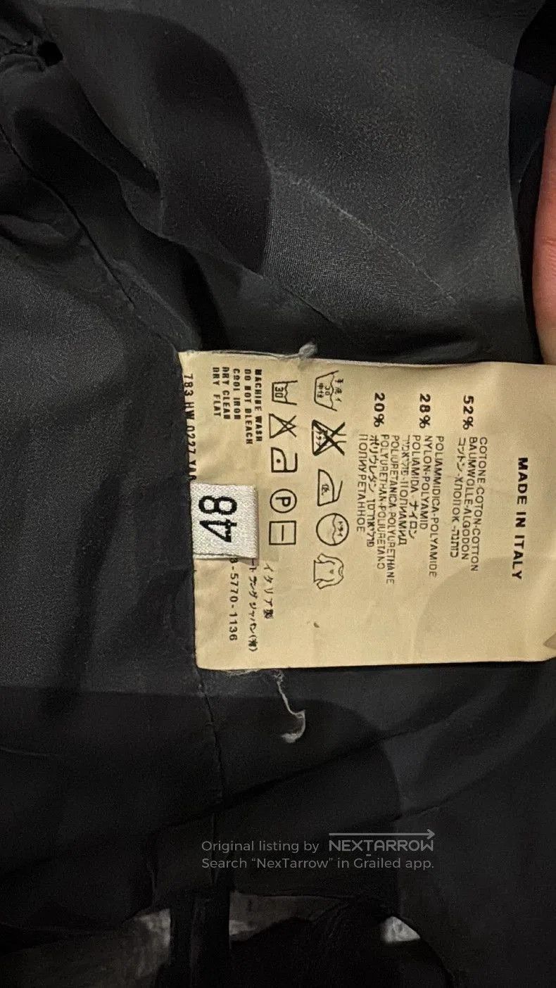 Helmut Lang Helmut Lang Waxed Bomber Jacket with Drawstring. Size US M / EU 48-50 / 2 - 8 Thumbnail