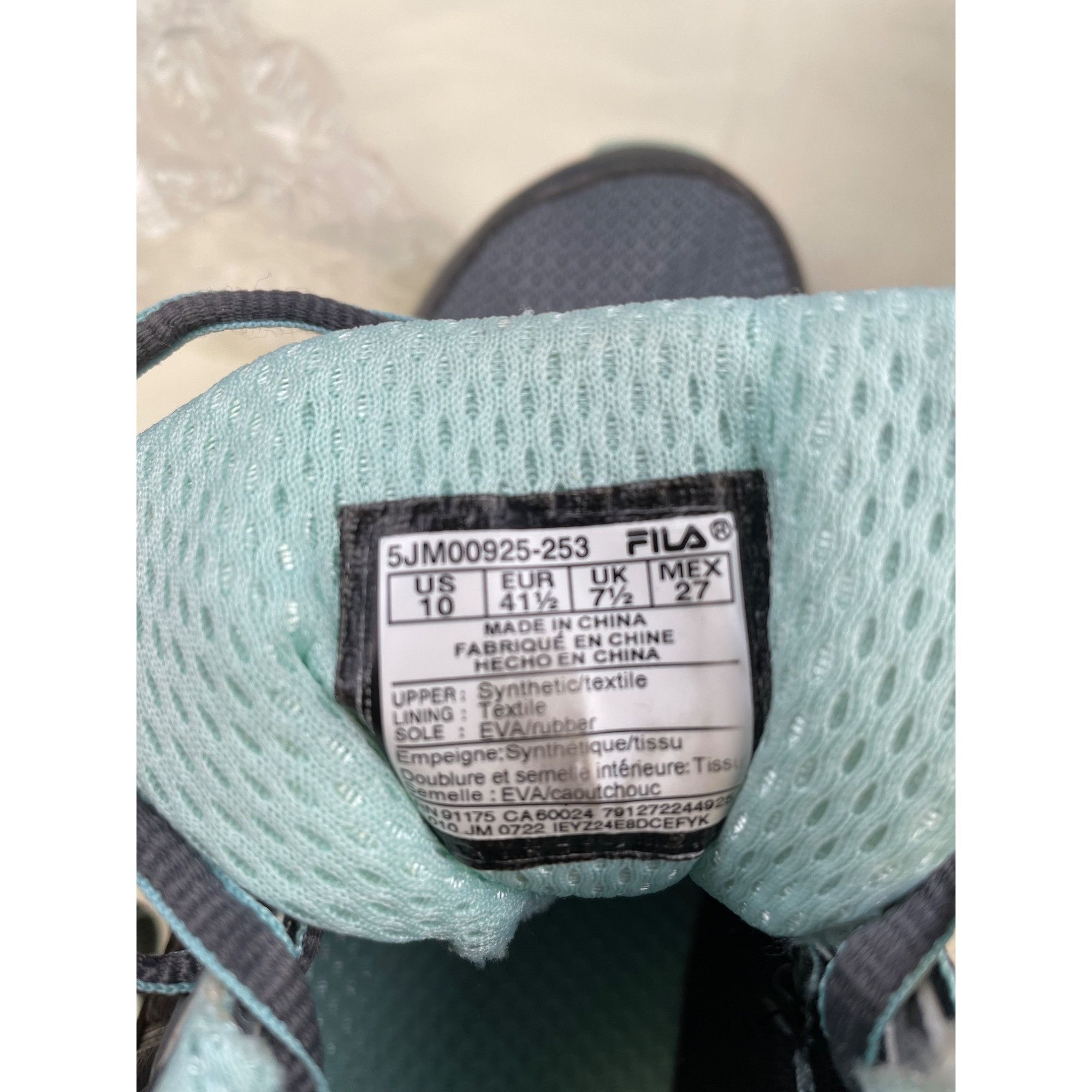Fila Fila Trail Women's Gray & Blue running Shoes/ Sneakers low t Size US 10 / IT 40 - 8 Thumbnail