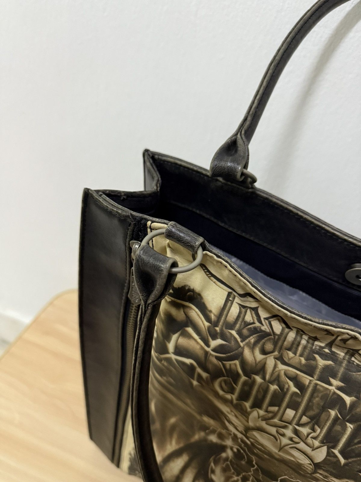 Jean Paul Gaultier 2001 Jean Paul Gaultier Gothic satan gargoyle tote bag. Size ONE SIZE - 11 Thumbnail