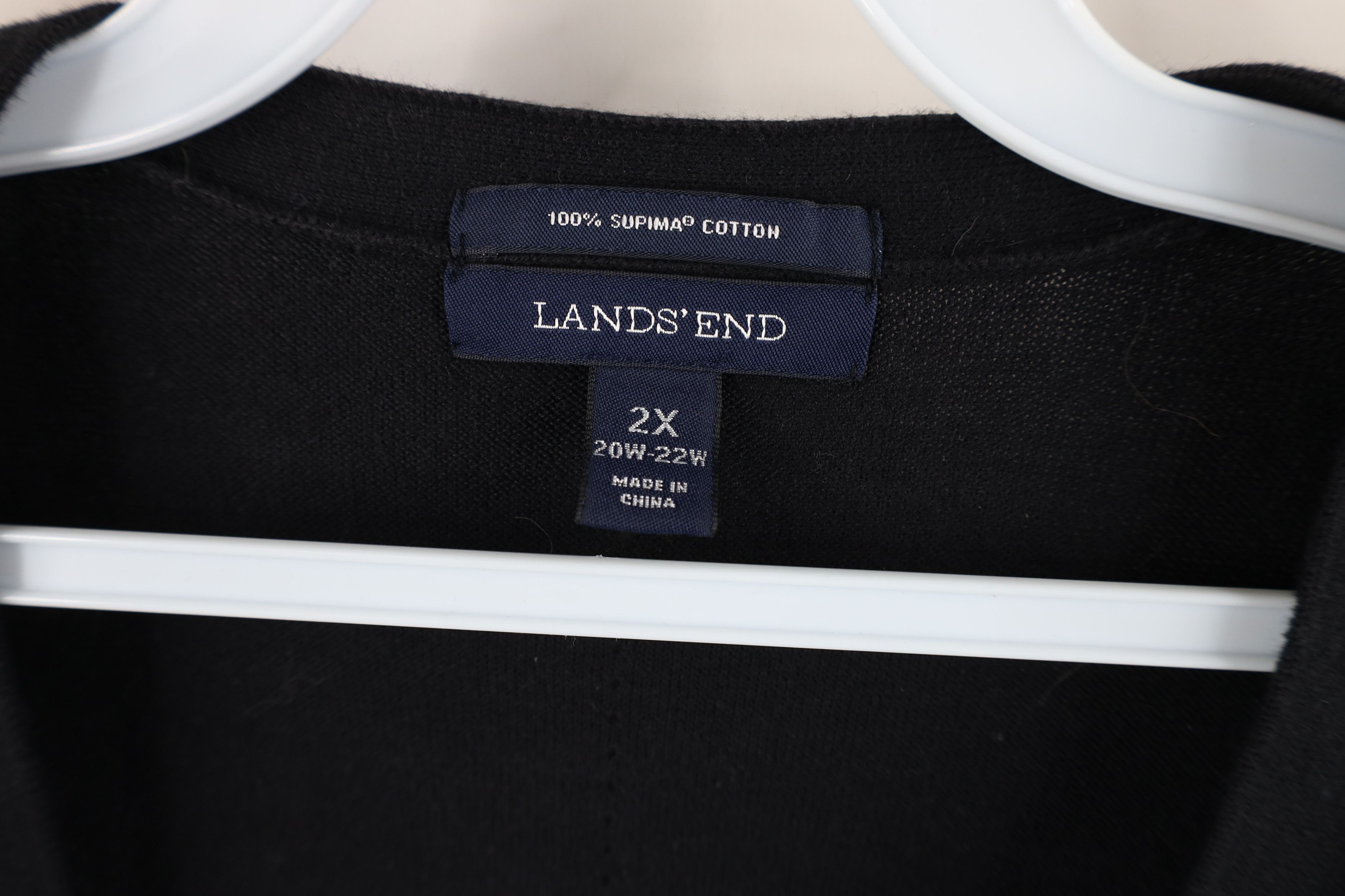 Lands' End × Vintage Vintage Lands End Cotton Knit 3/4 Sleeve Cardigan Sweater Size XXL / US 16-18 / IT 52-54 - 8 Thumbnail