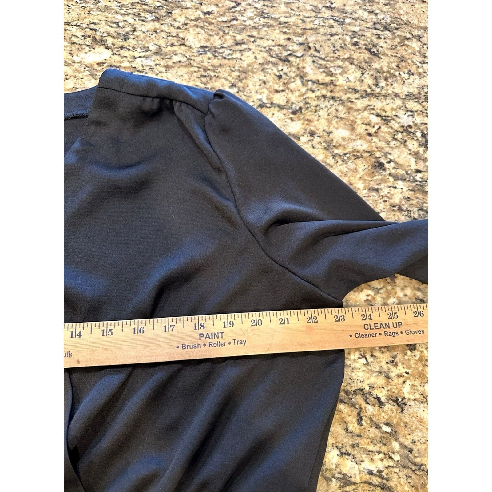 Express Express Blouse Shirt Women XL Black Surplice Wrap Front Long Sleeve with Tags Size XL / US 12-14 / IT 48-50 - 6 Thumbnail