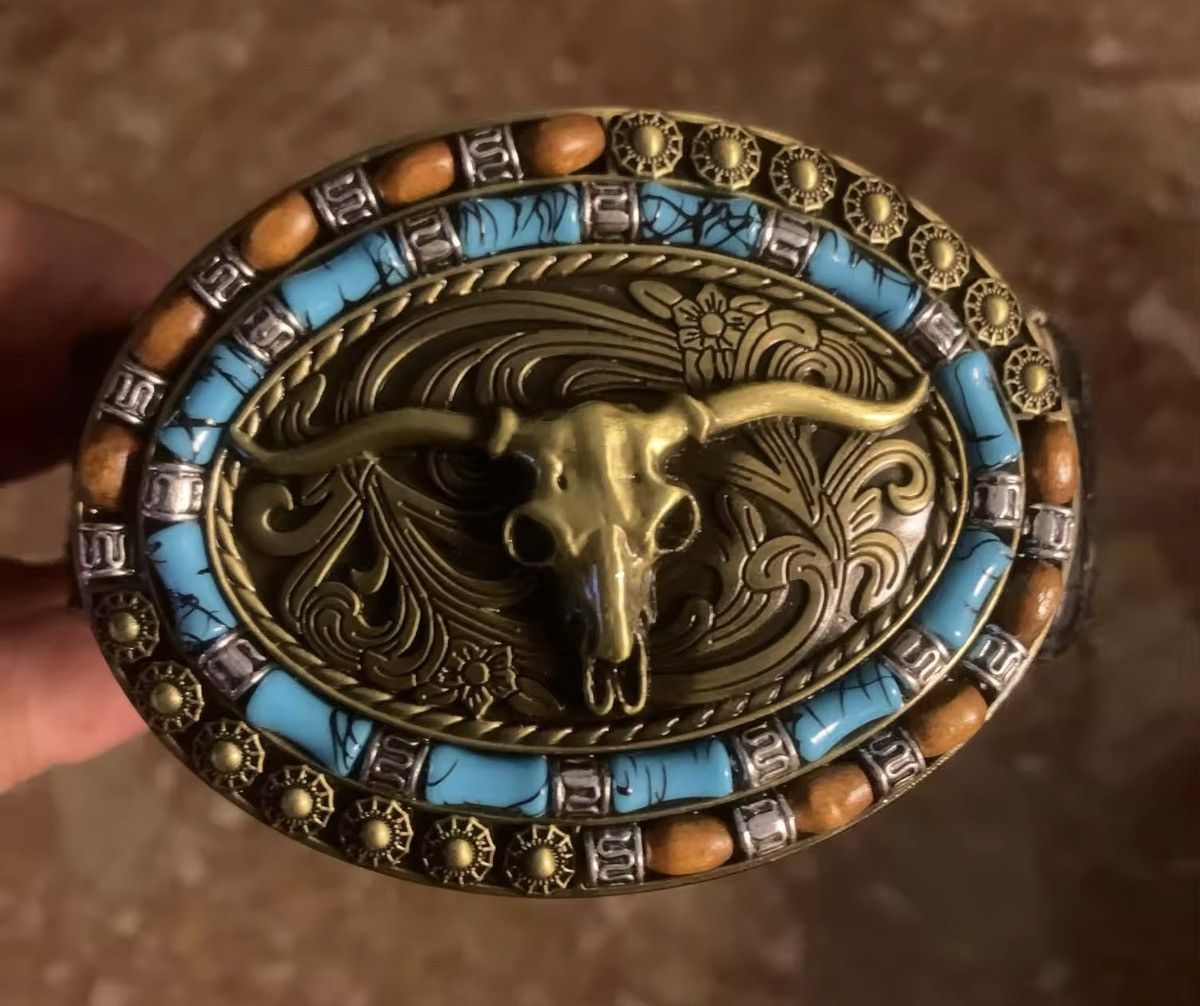 Cowboy Equipment Vintage-Cowboy Rodeo belt buckle Size ONE SIZE - 3 Thumbnail