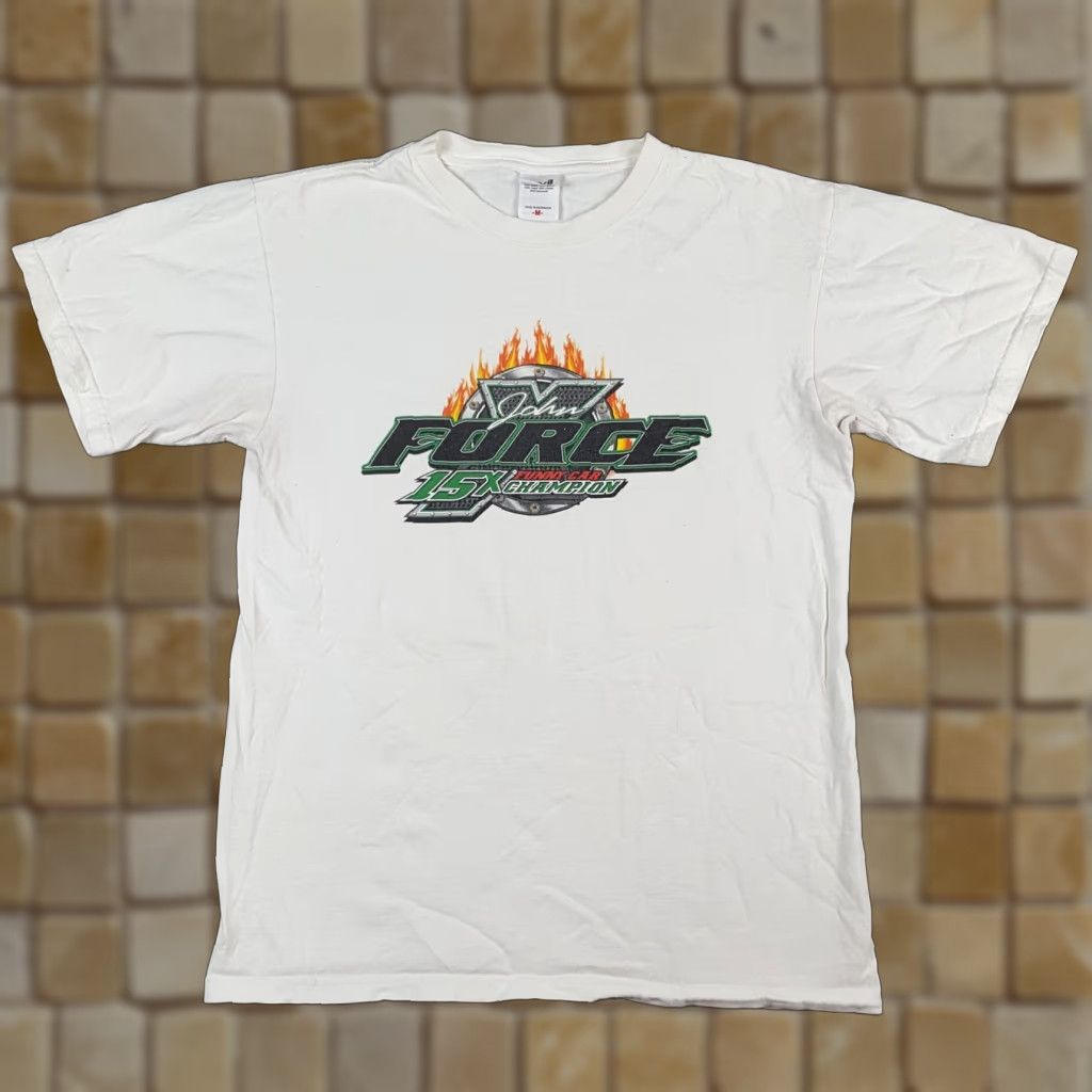 Anvil VINTAGE John Force Funny Car Champion NASCAR Race T Shirt Size M Auto Car Flame Racing Size US M / EU 48-50 / 2 - 1 Thumbnail