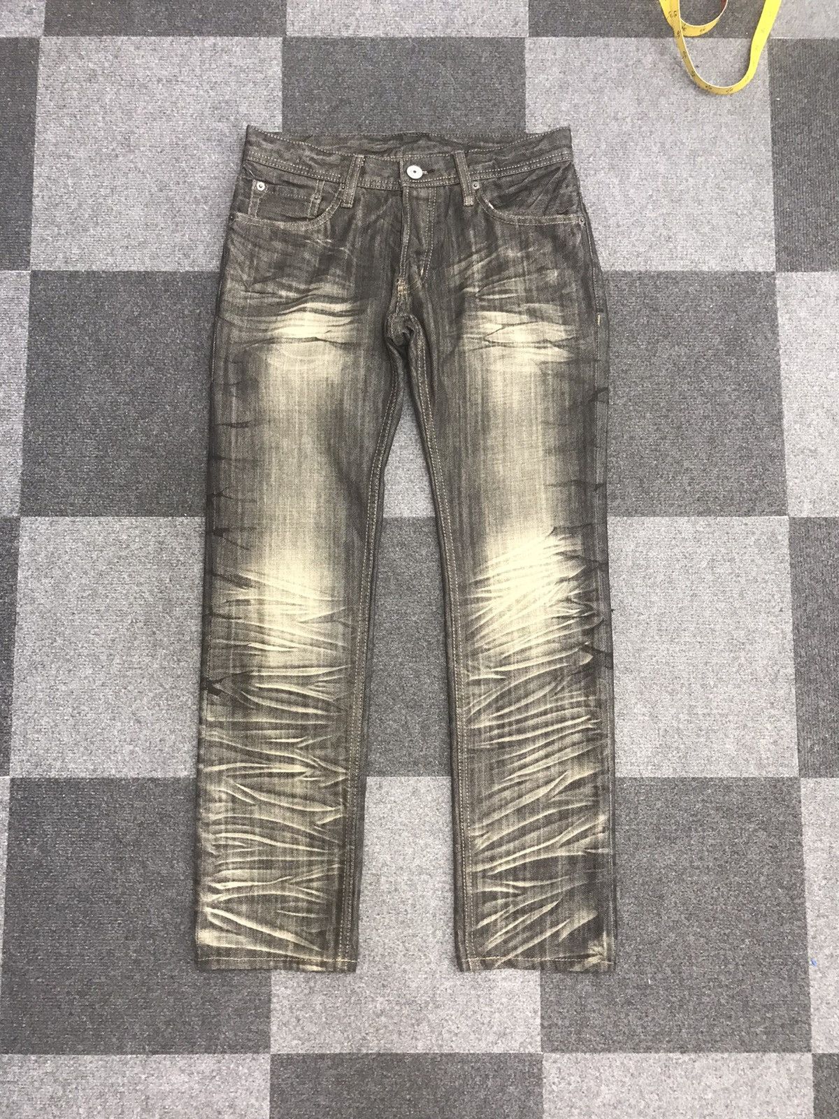 image of Edge Rupert Archival Cool Fades Low Rise Slim Jeans in Black, Men's (Size 30)