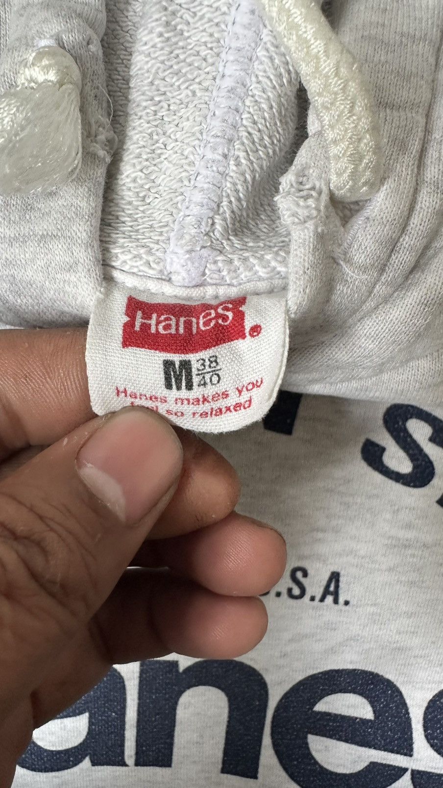 Hanes VINTAGE HANES LOGO SWEATER Size US L / EU 52-54 / 3 - 8 Thumbnail