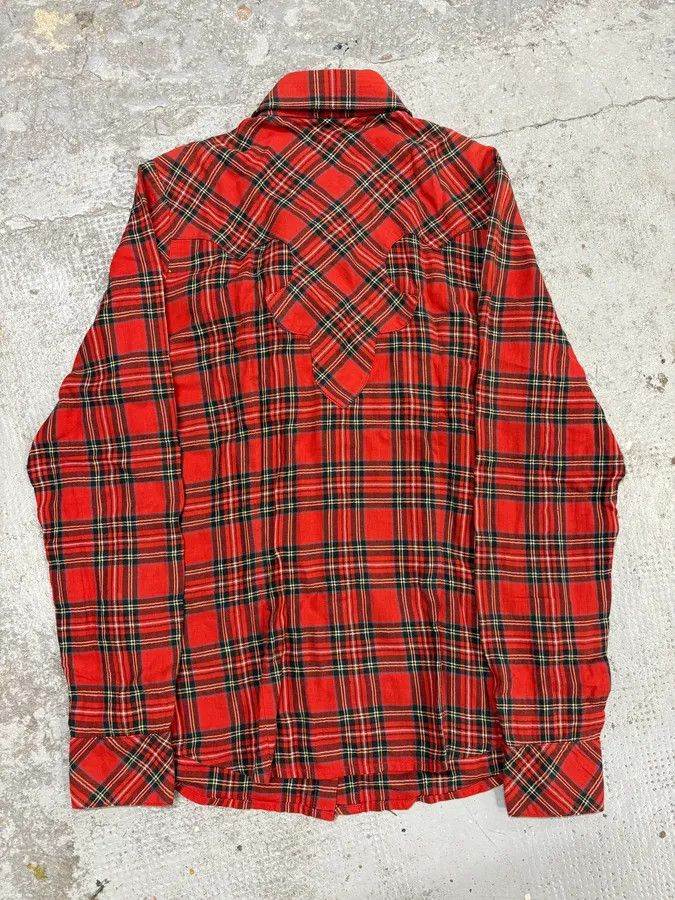 Chrome Hearts Chrome Hearts Flanel Red Checkered Cross Leather Patchs Shirt Size US S / EU 44-46 / 1 - 6 Thumbnail